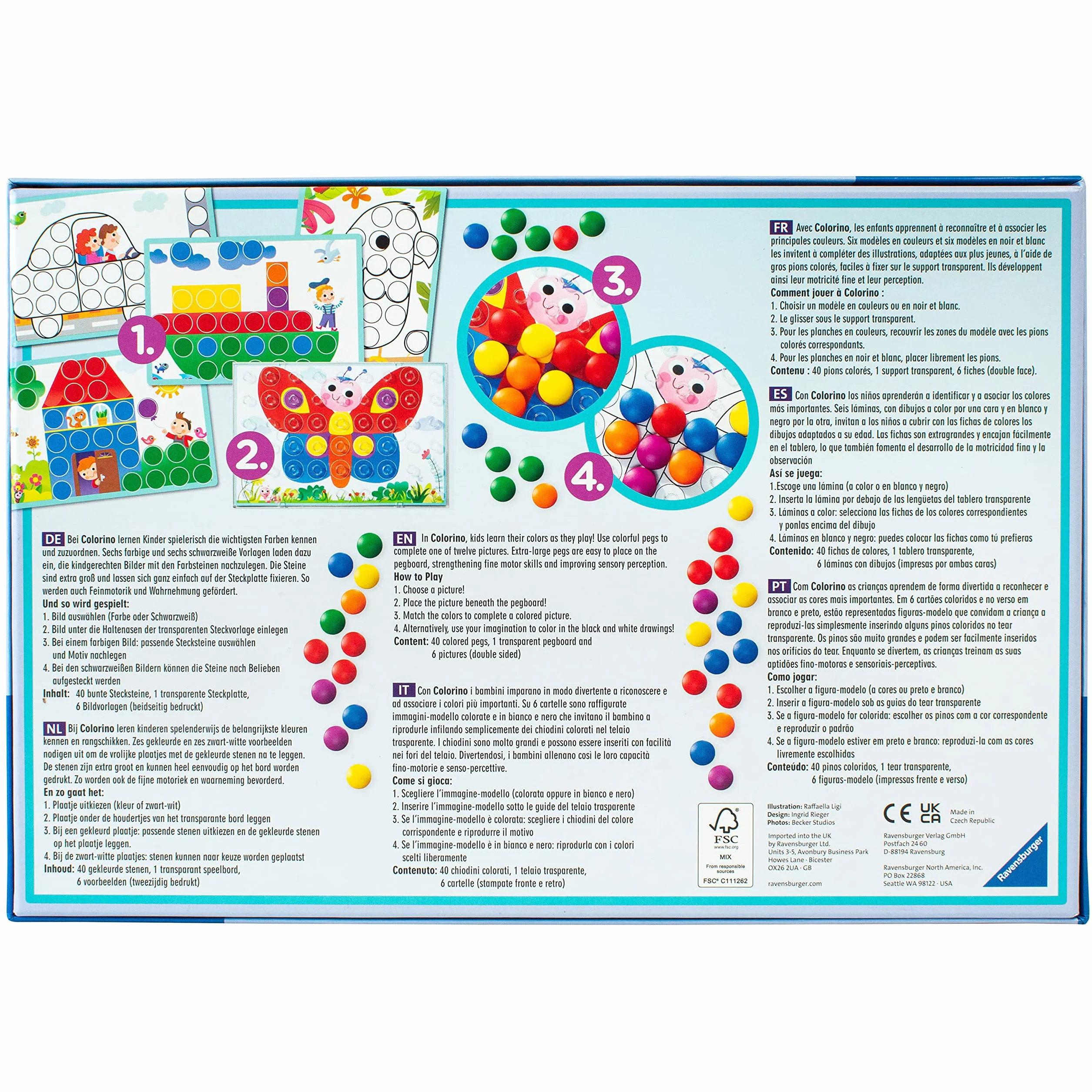 Ravensburger Colorino Zabawka Edukacyjna, Wielokolorowy, Od 2 lat