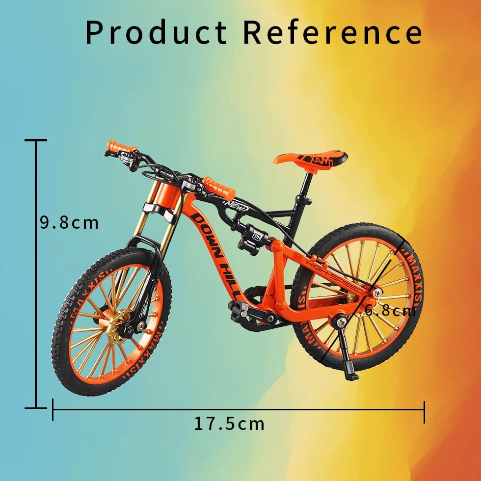 Jiahuade Model roweru, zabawka na palec, miniaturowy rower górski, rower górski, model BMX (N)