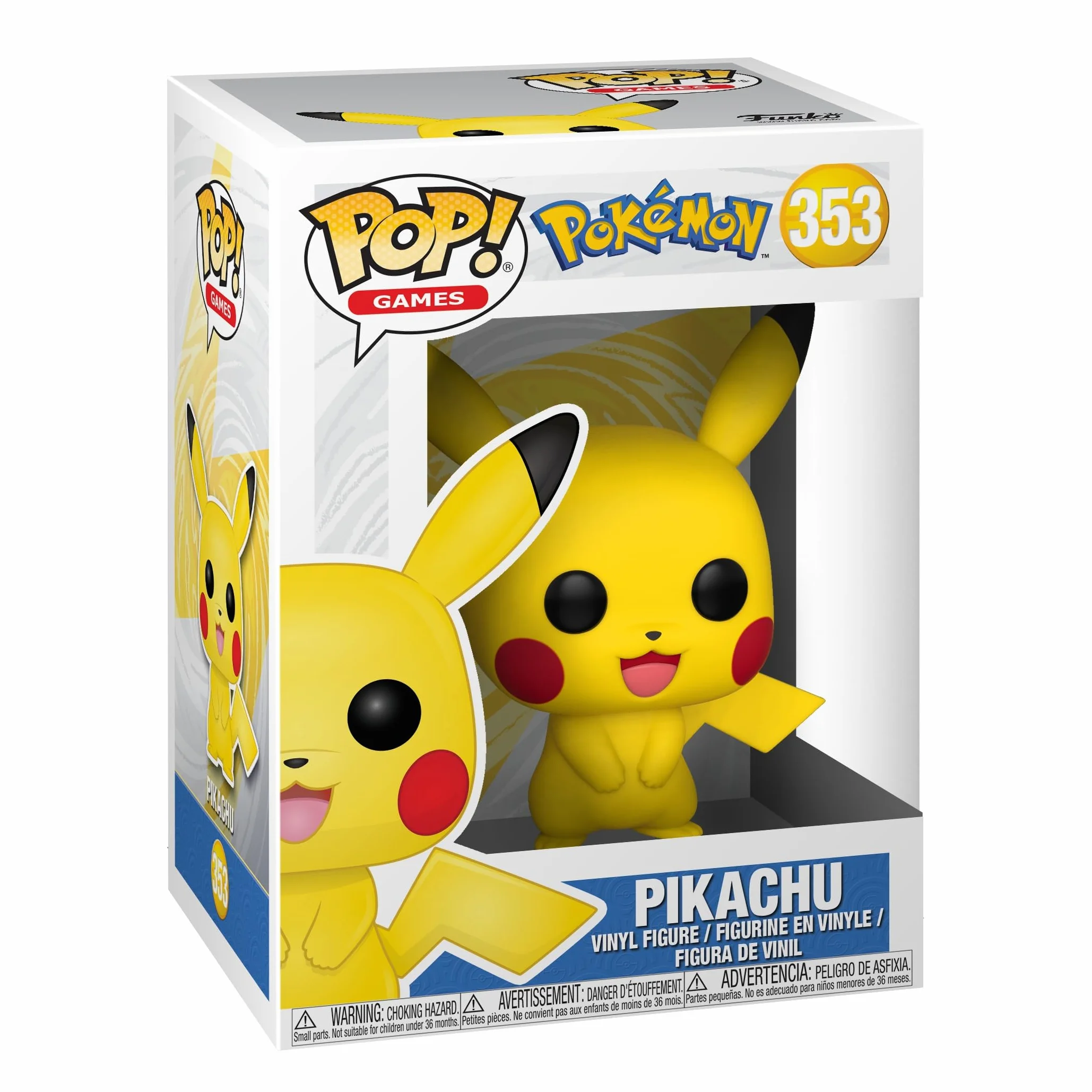Funko POP! Games: Pokemon - Pikachu - Winylowa figurka kolekcjonerska - Pomysł na prezent - Oficjalny towar - Zabawki dla dzieci i dorosłych - Fani gier wideo
