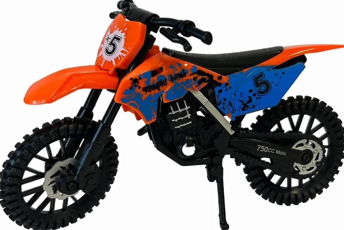 Model motocykla zabawka krzyżowa 1:12 skala motocross z funkcjonalnym zawieszeniem dla dzieci gra