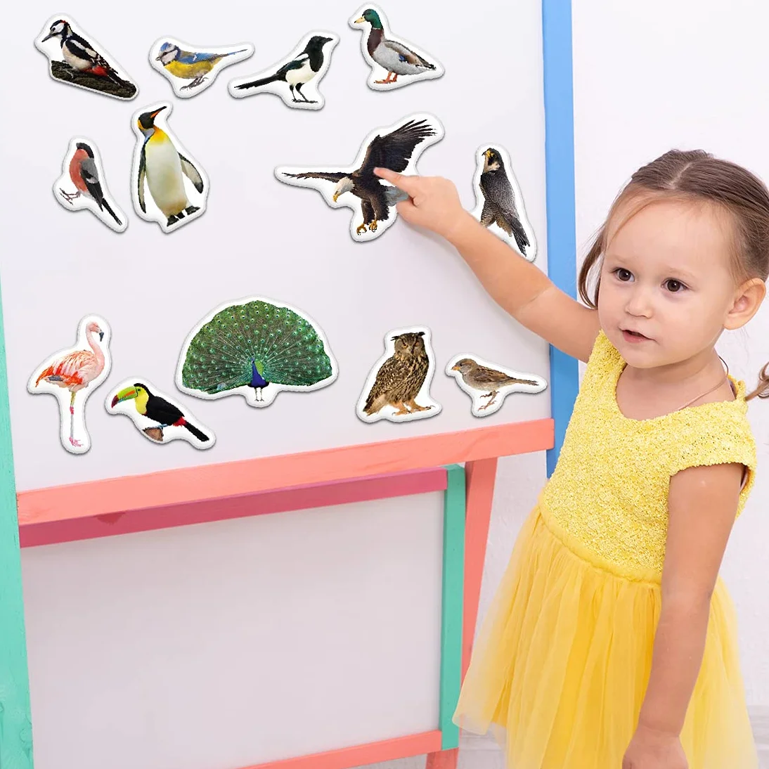 Montessori magnesy dla dzieci – 25 realistycznych magnesów na lodówkę dla dzieci – Montessori zabawka edukacyjna dla małych dzieci i przedszkola – magnetyczny zestaw zwierząt do przedszkola – prezent