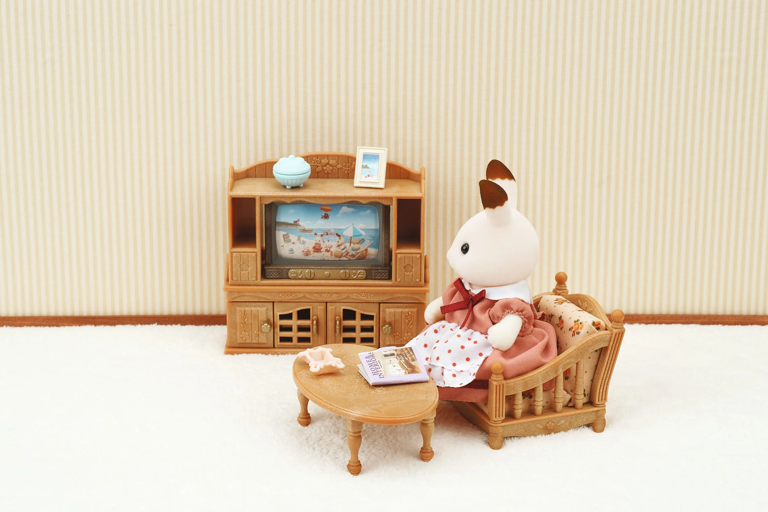 Sylvanian Families Wiejski Salon Zestaw do Zabawy, Wielokolorowy, od 3 lat
