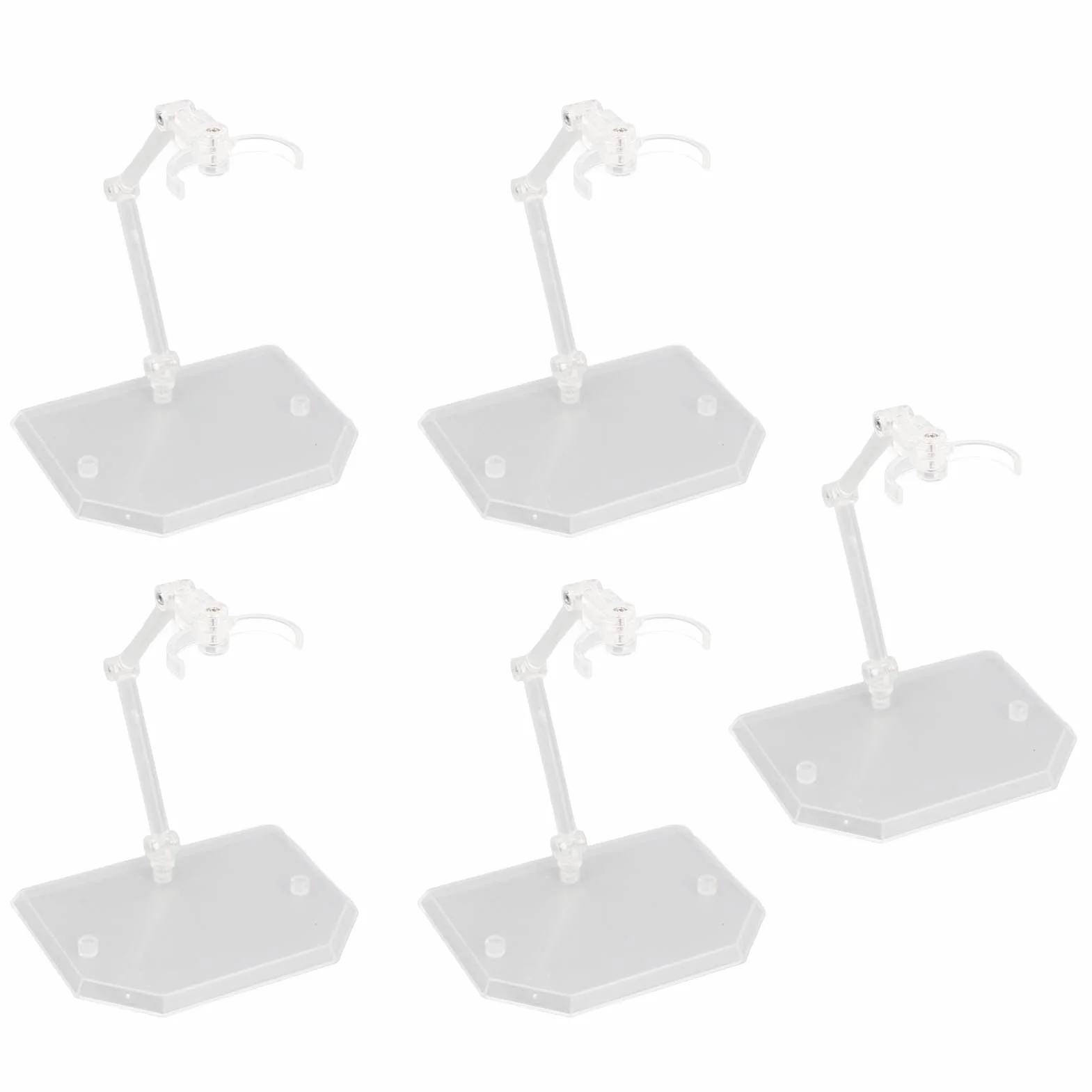 Stojak na Figurki 5 Paczek Uchwyt na Model Lalki Wielofunkcyjny Przezroczysty Wspornik Odpowiedni dla Różnych Figurek Anime