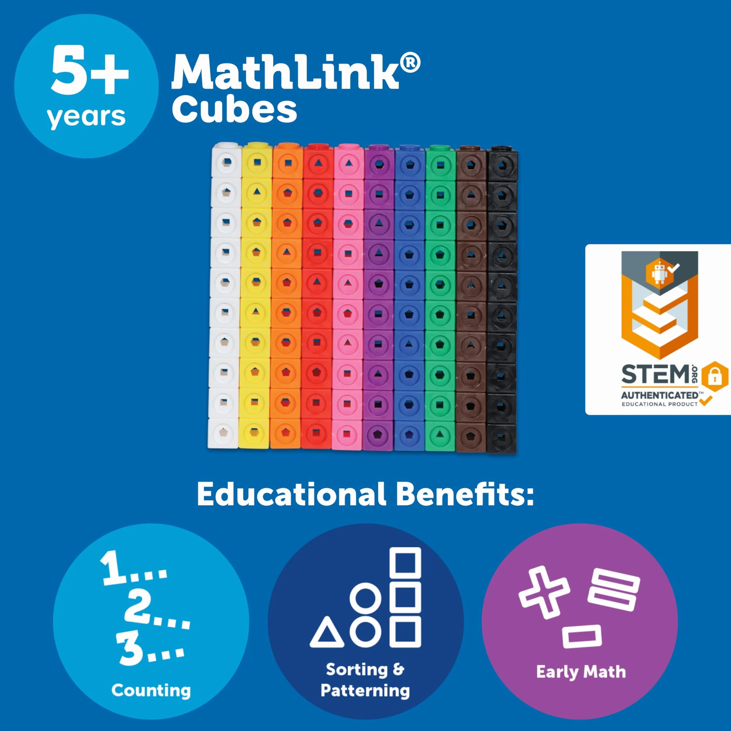 Learning Resources MathLink Kostki 100 Kawałek Zestaw