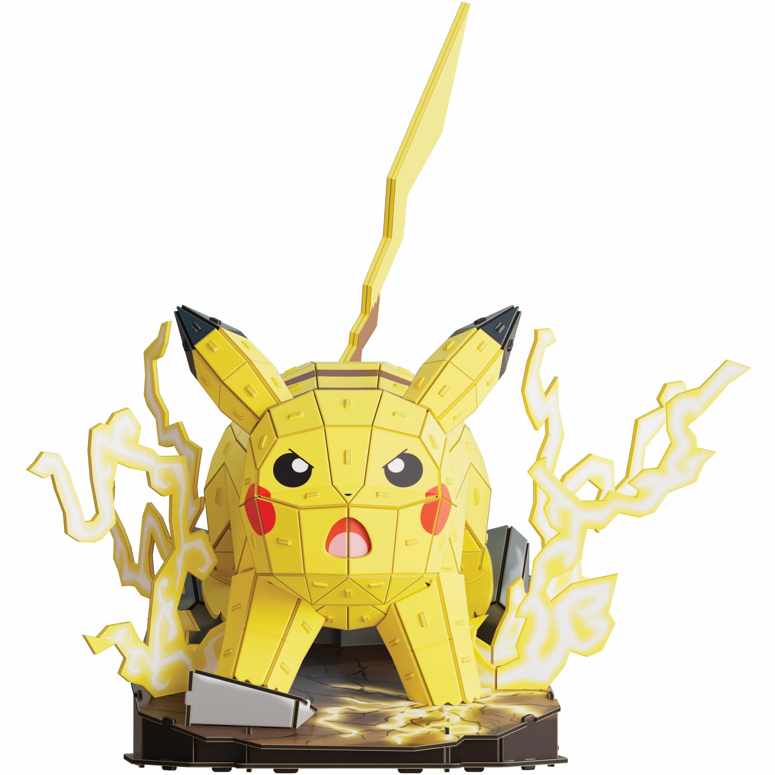 4D Build, Pokémon Pikachu 3D Zestaw do składania, Pokémony do kolekcjonowania, Puzzle 3D dla dorosłych i nastolatków, 201 elementów, dla osób w wieku od 12 lat