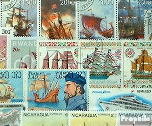 Motywy 50 ró?ne Statki i ?odzie Znaczki (Znaczki dla kolekcjonerów) zeglarstwo