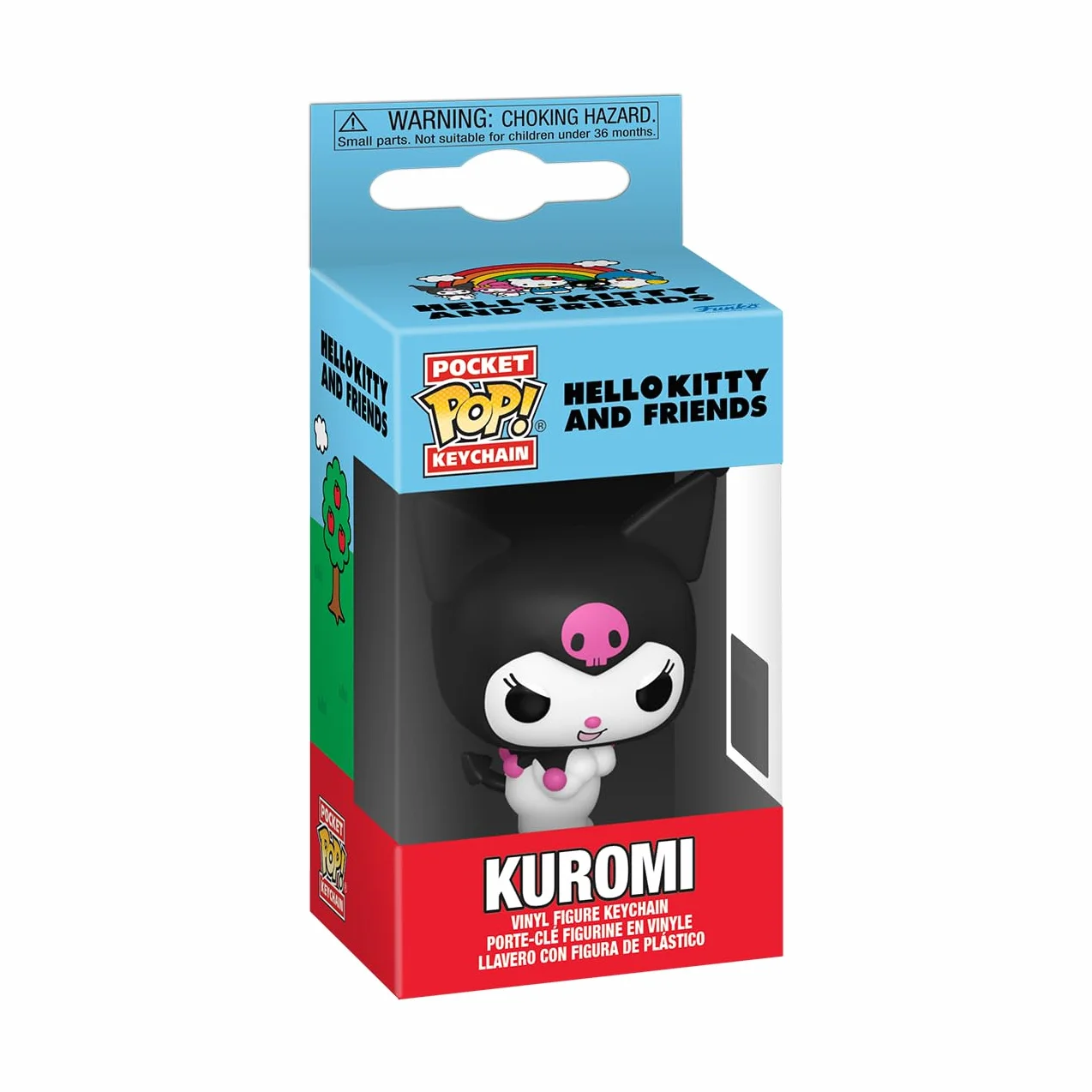 Funko Pop! Keychain: Sanrio - Kuromi - Hello Kitty - Nowatorski breloczek do kluczy - Winylowa mini figurka do kolekcjonowania - wypełniacz pończoch - pomysł na prezent - oficjalne towary handlowe