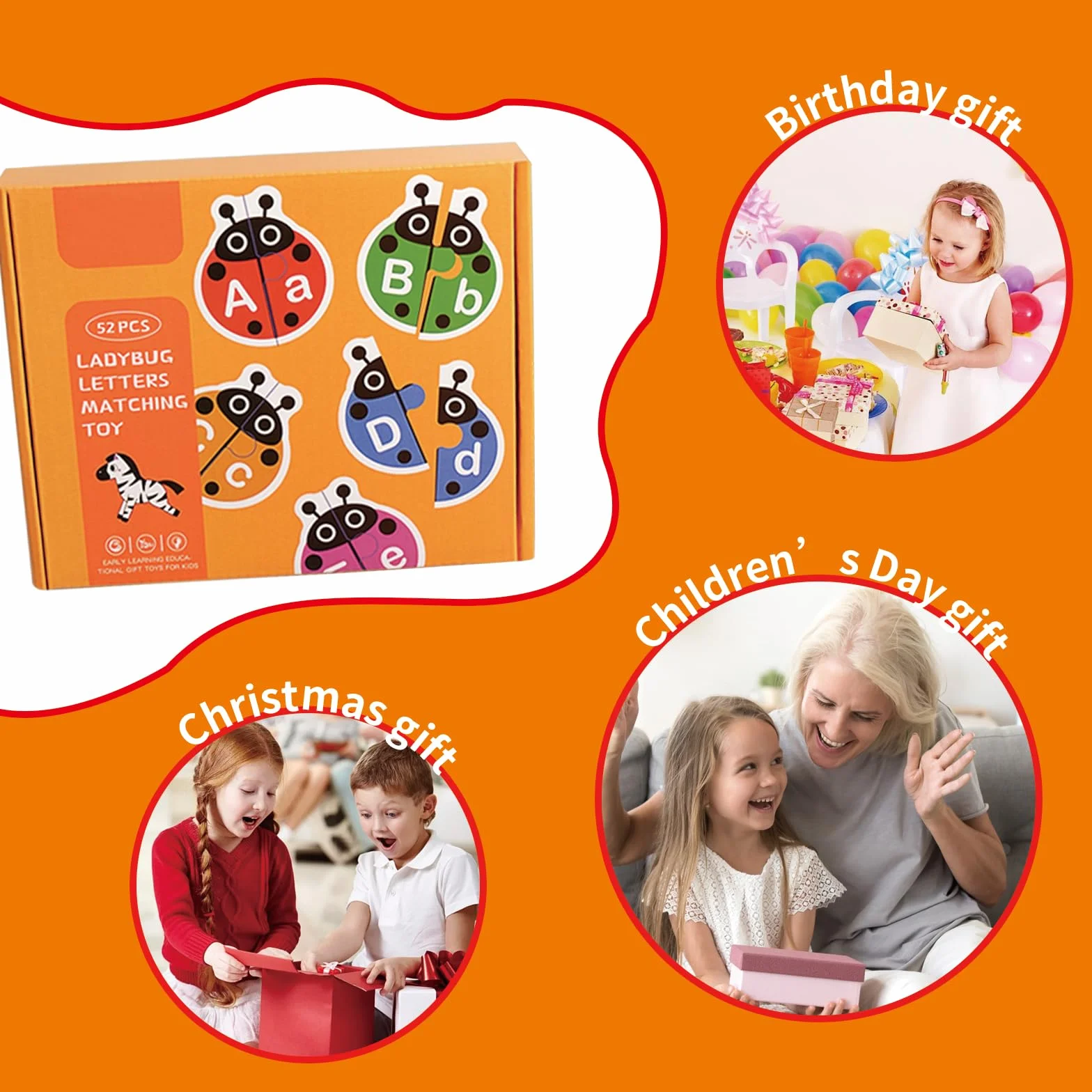 Montessori Zabawka 3 4 5 6 Lat, Zabawka Alfabet, Gry Dziecko 3 Lata, Motoryka Mała, Edukacyjne, Prezent 3–6 Lata Dziewczynka Chłopiec