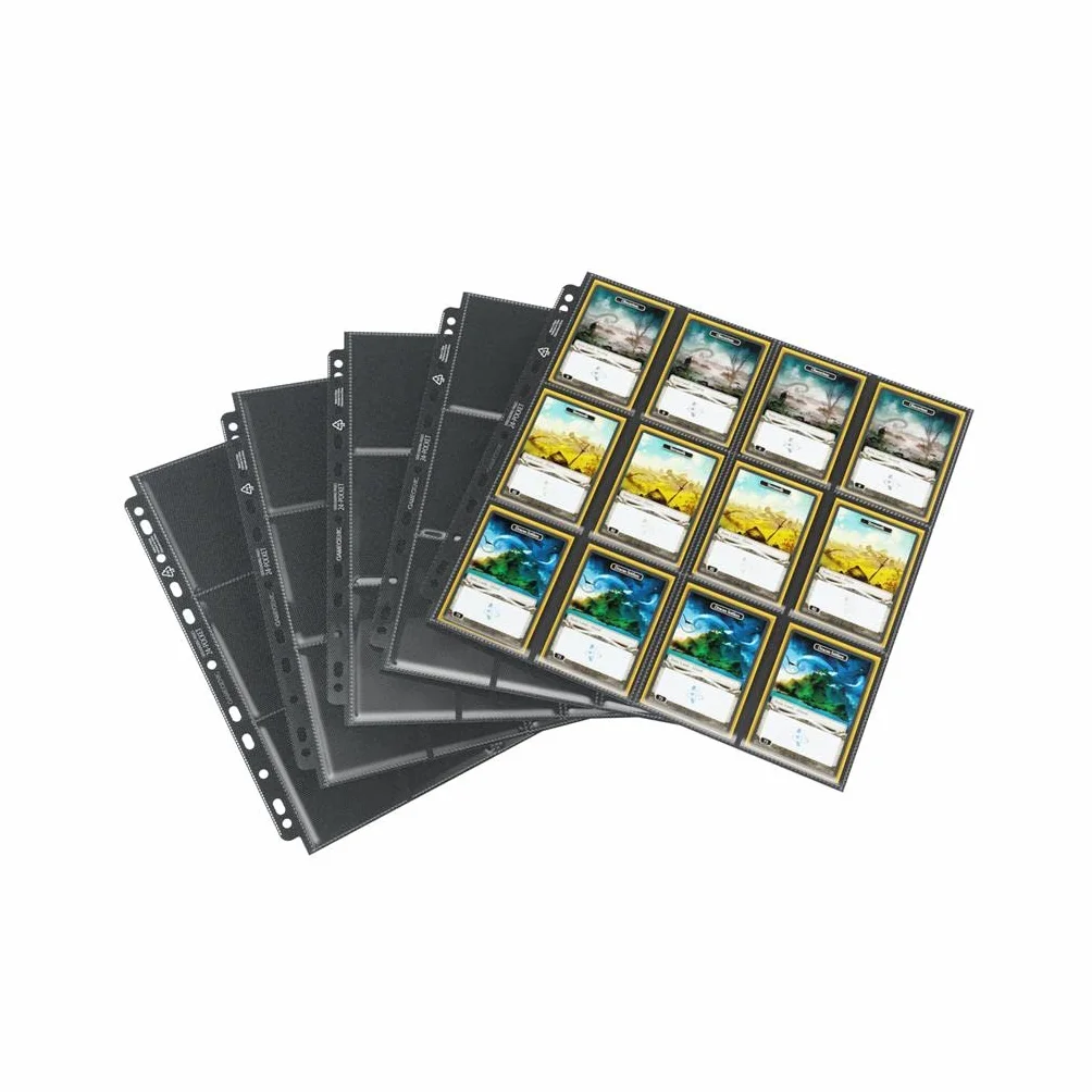 Gamegenic, 24-Pocket Sideloading Pages 10pcs pack Black