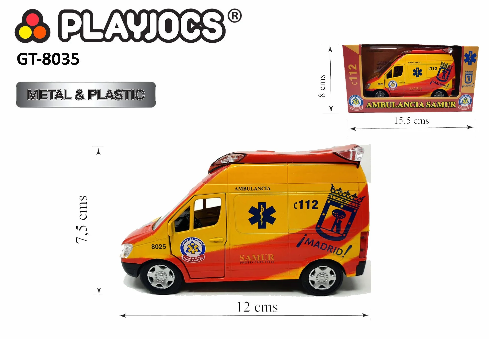 PLAYJOCS GT-8035 Ambulans SAMUR