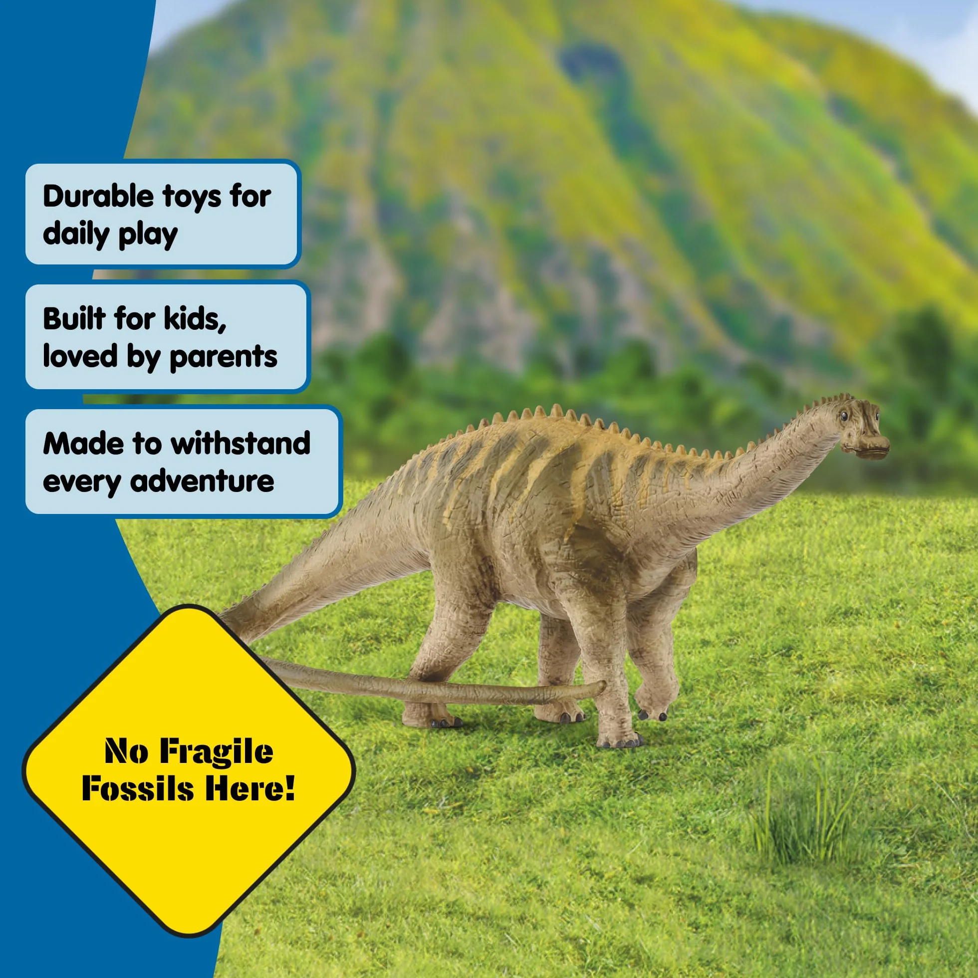 schleich DINOSAURS | Diplodok 15047 | Szczegółowa figurka dinozaura | Dinozaur do kolekcjonowania | Prezent dla dziewczynek i chłopców | Od 3 lat | 6 × 28 × 9 cm