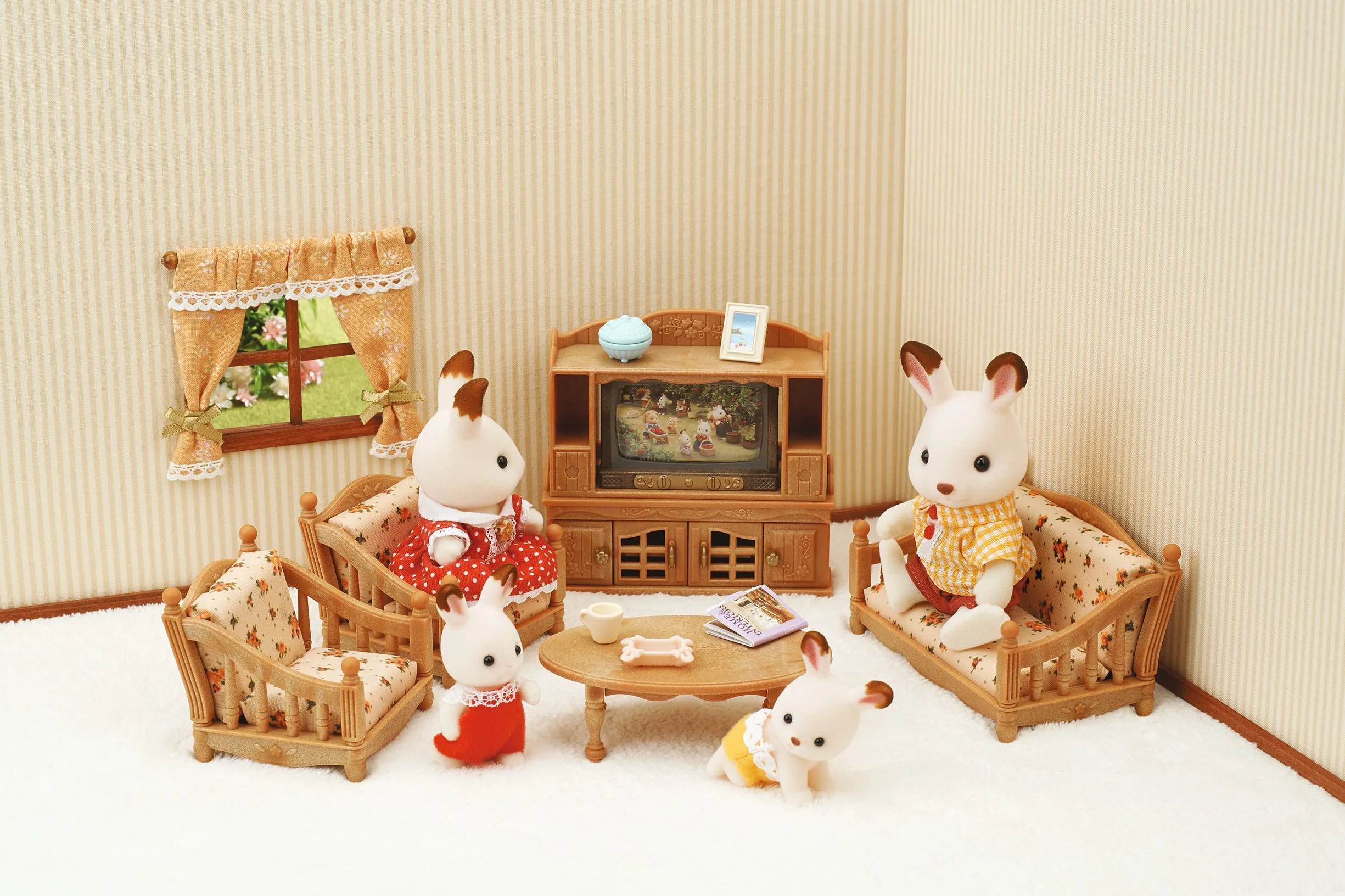 Sylvanian Families Wiejski Salon Zestaw do Zabawy, Wielokolorowy, od 3 lat