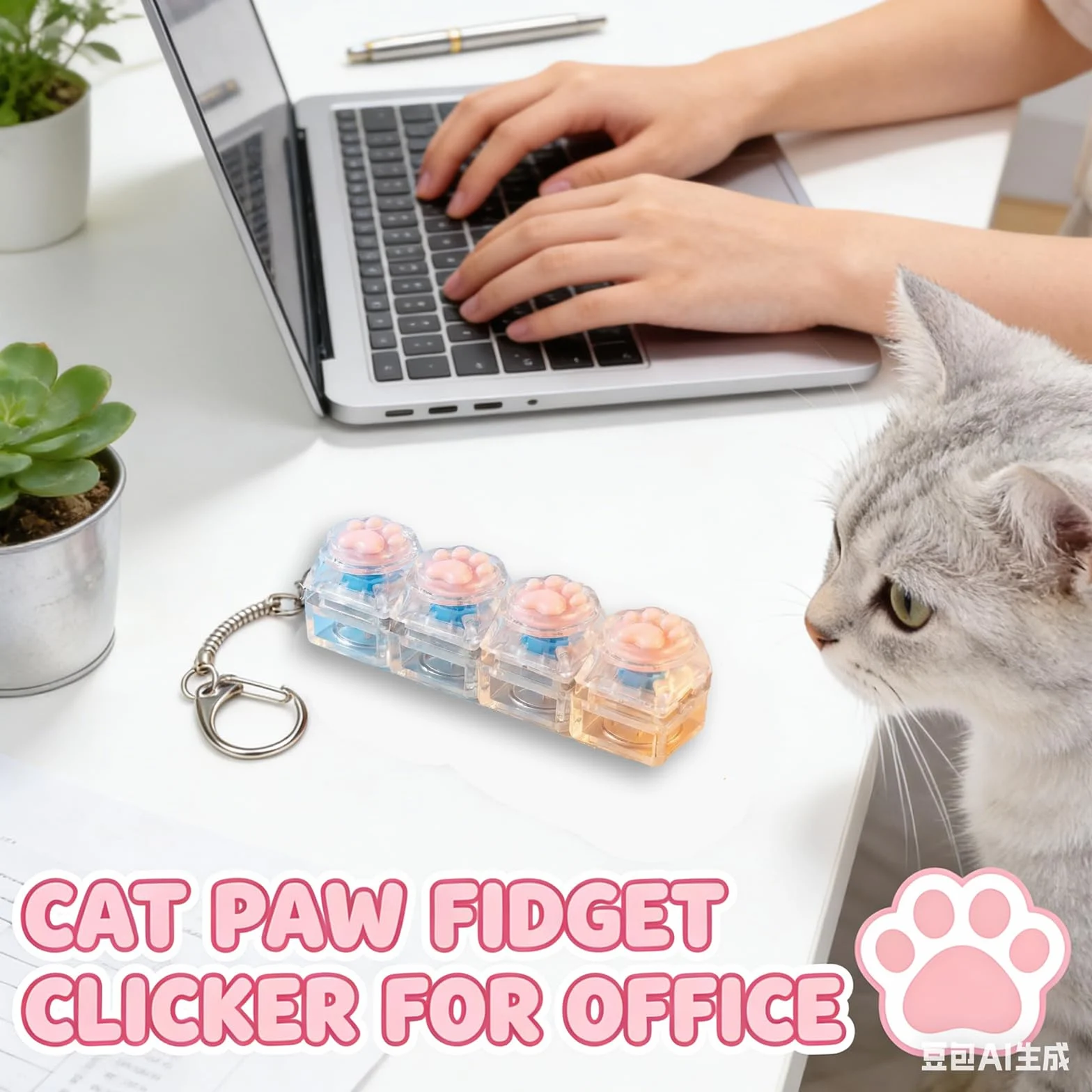 2 sztuki klawiatury Fidget zabawki, antystresowe zabawki na klawiatury, klawiatura antystresowa Clicker, antystresowa dla dorosłych łagodzi stres czas