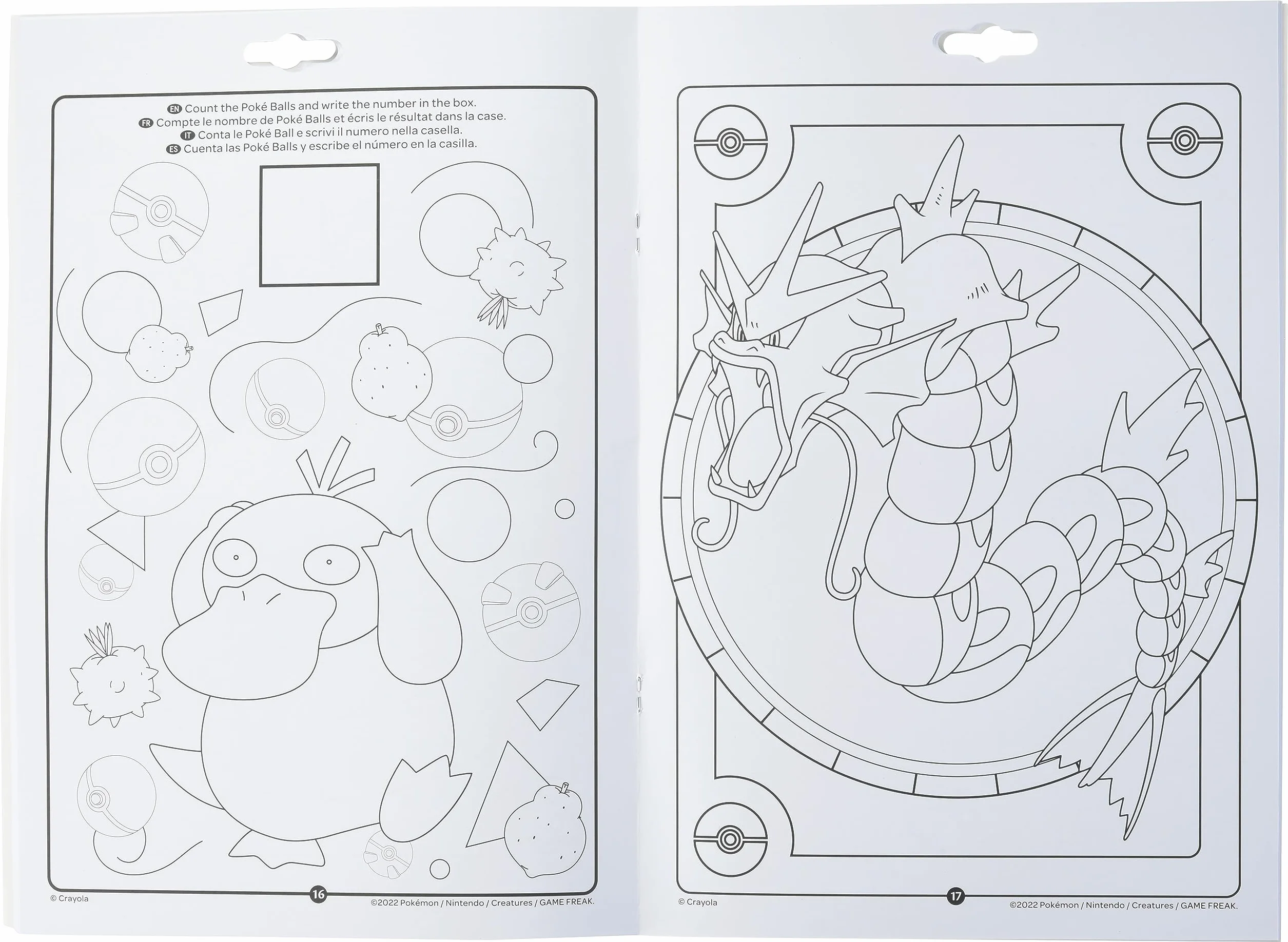 CRAYOLA - Pokemon Book Activities, 32 strony do kolorowania i 7 zmywalnych markerów, 04-2746G