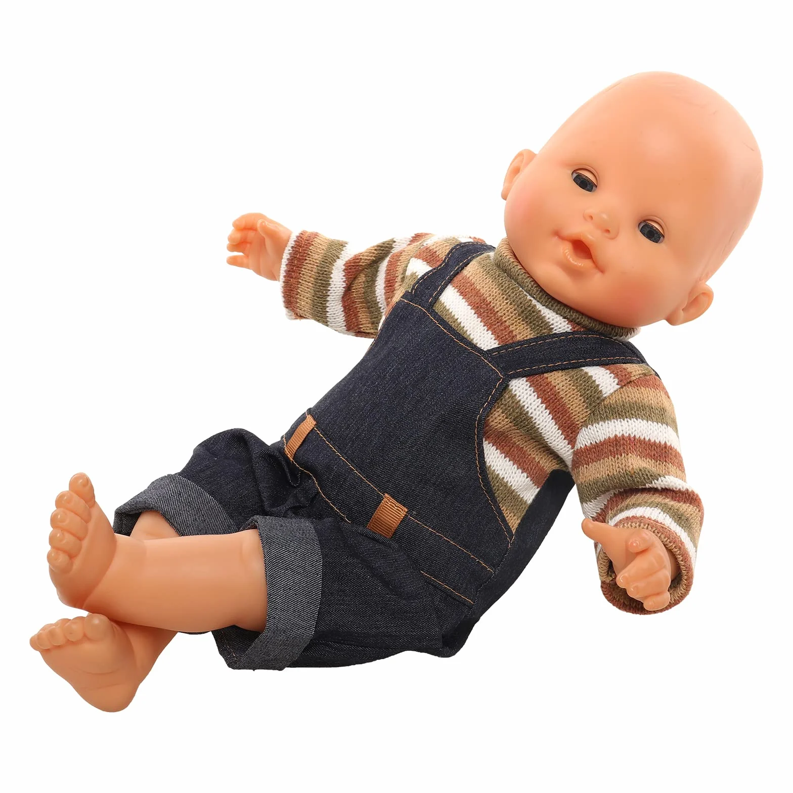 Miunana Słodkie ubranka dla lalek 35-43 cm, ubranka dla lalki, ubrania dla lalek (brązowe)