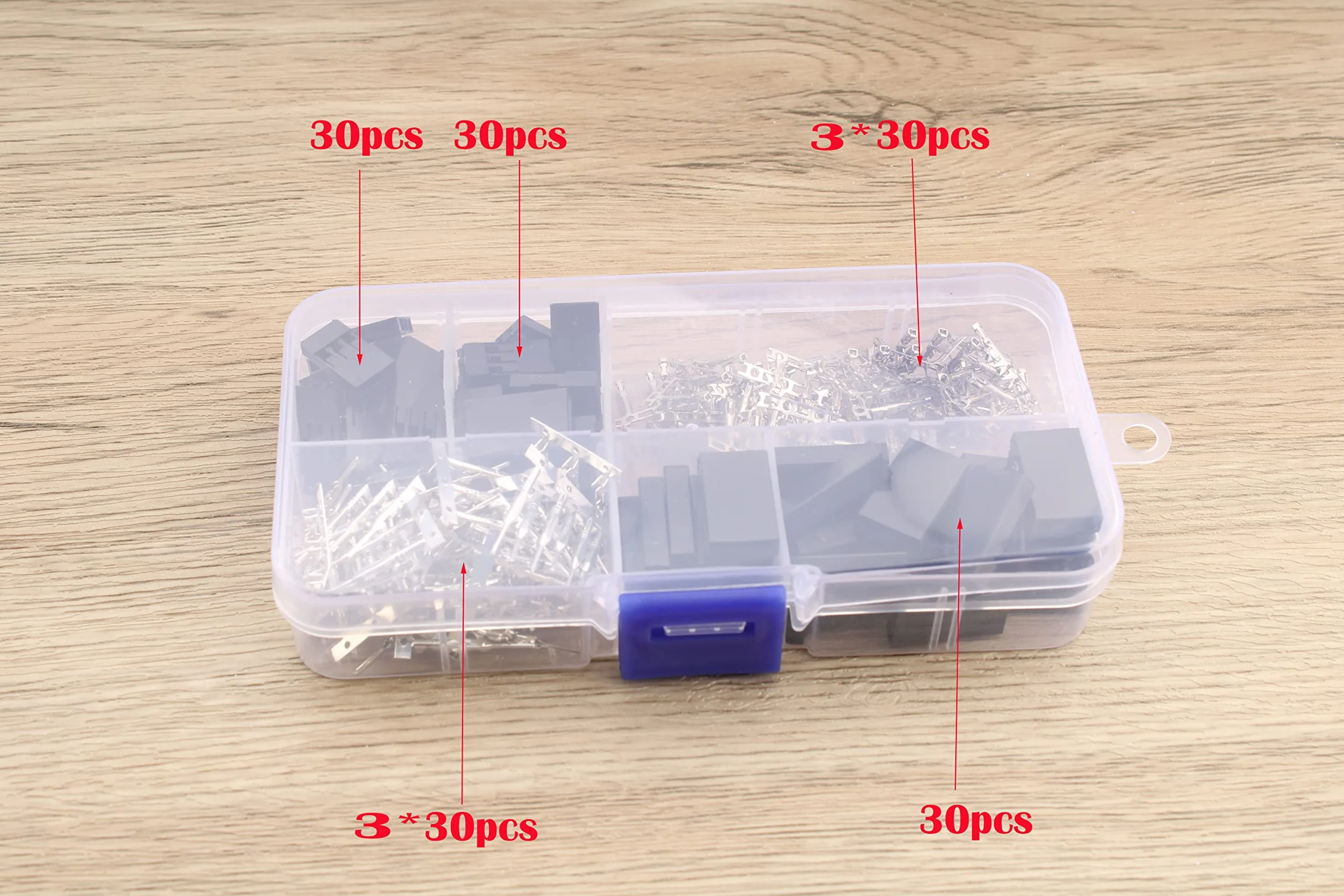 RUNCCI-YUN Zestaw 30 wtyków Servo Set, 3 Pin JR, męski męski wtyk typu Dupont + 2,54 mm męski męski wtyk Dupont, 5 m 3-pinowy kabel do serwerwy Futaba Style Servo Connector