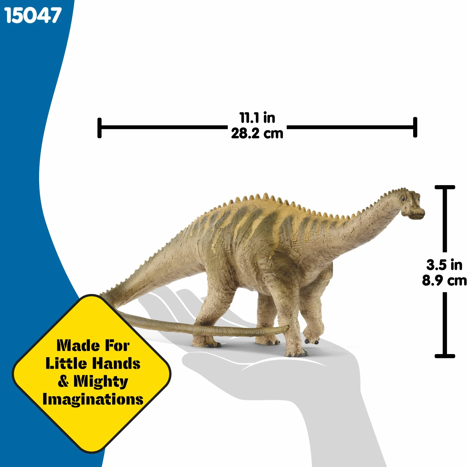 schleich DINOSAURS | Diplodok 15047 | Szczegółowa figurka dinozaura | Dinozaur do kolekcjonowania | Prezent dla dziewczynek i chłopców | Od 3 lat | 6 × 28 × 9 cm