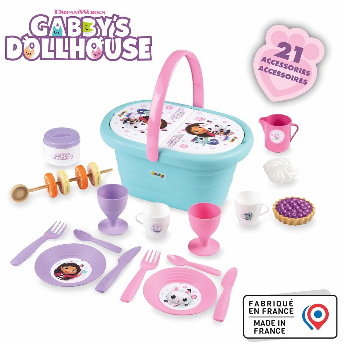 Smoby 7600312506 Koci domek Gabi Koszyk piknikowy