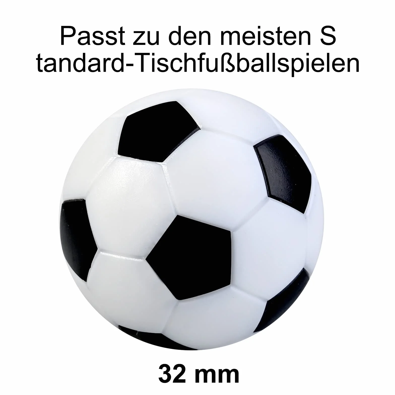 GOLDGE 8 x profesjonalne piłki do gry w piłkarzyki, 32 mm, dla dzieci i dorosłych (kolorowe)