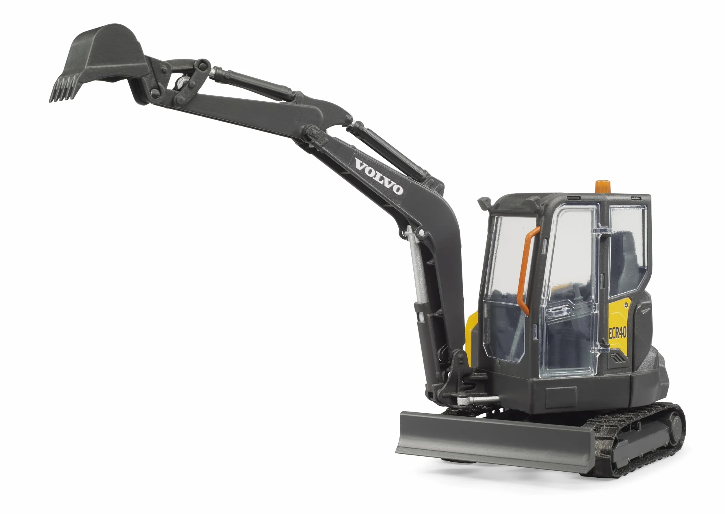 bruder 02465 - Kompaktowa koparka Volvo ECR40-1:16 pojazd budowlany, plac budowy, koparka z łopatą, robotnik, maszyna budowlana, zabawka