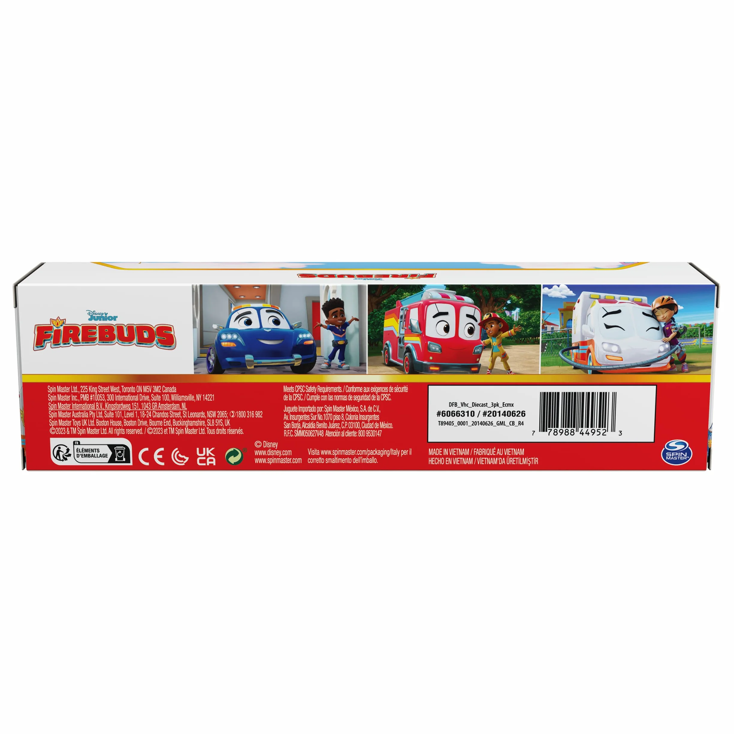 Disney Junior Firebuds Diecast 3PK, 6066310, Wielokolorowy