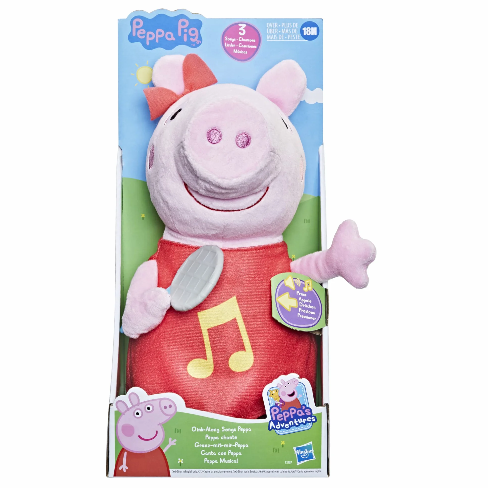 Peppa Pig Śpiewająca Pluszowa Peppa F2187