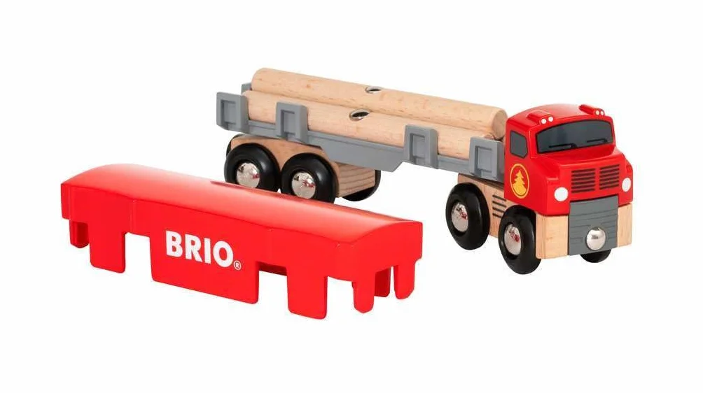 Holztransporter mit Magnetladung