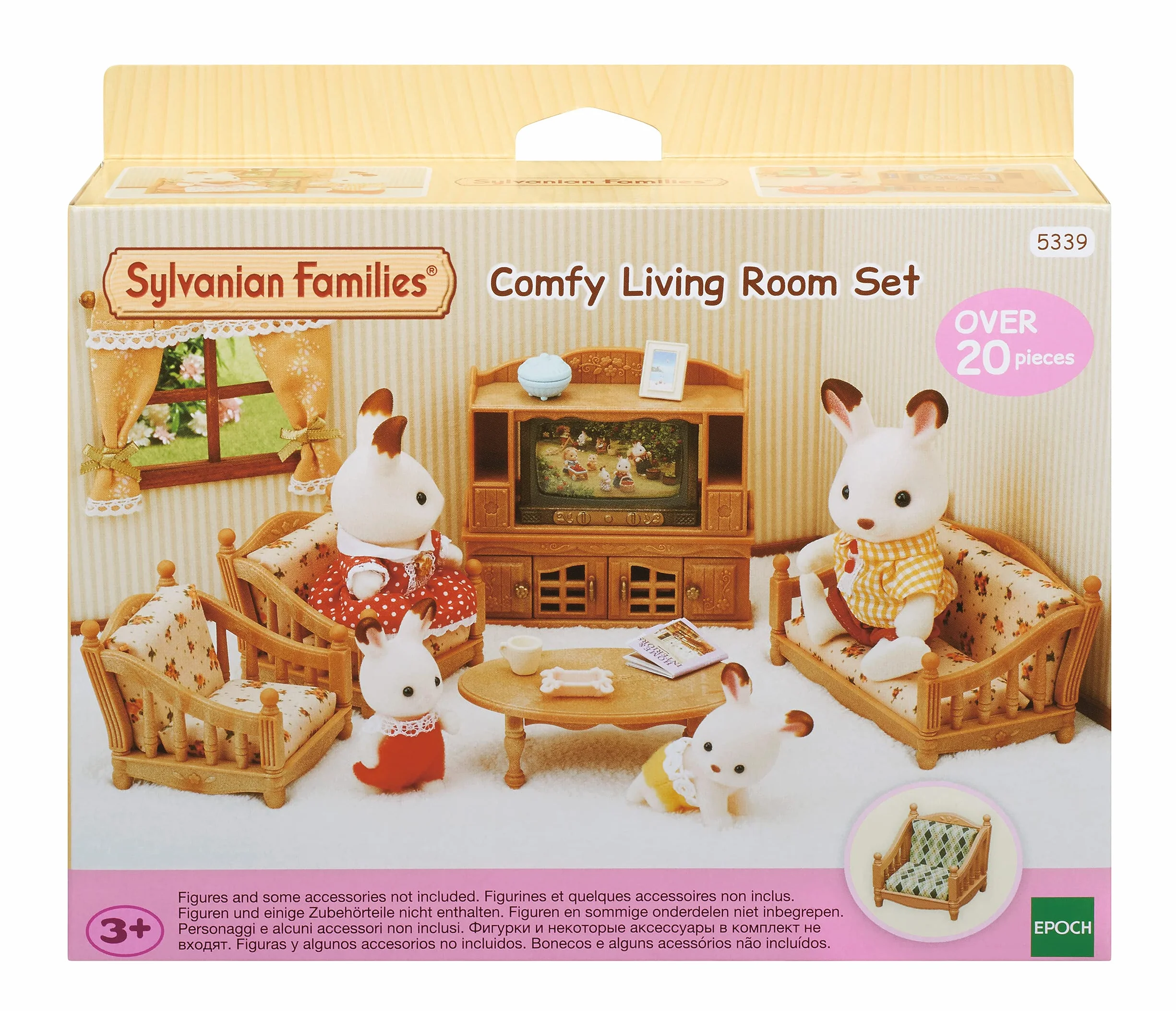 Sylvanian Families Wiejski Salon Zestaw do Zabawy, Wielokolorowy, od 3 lat