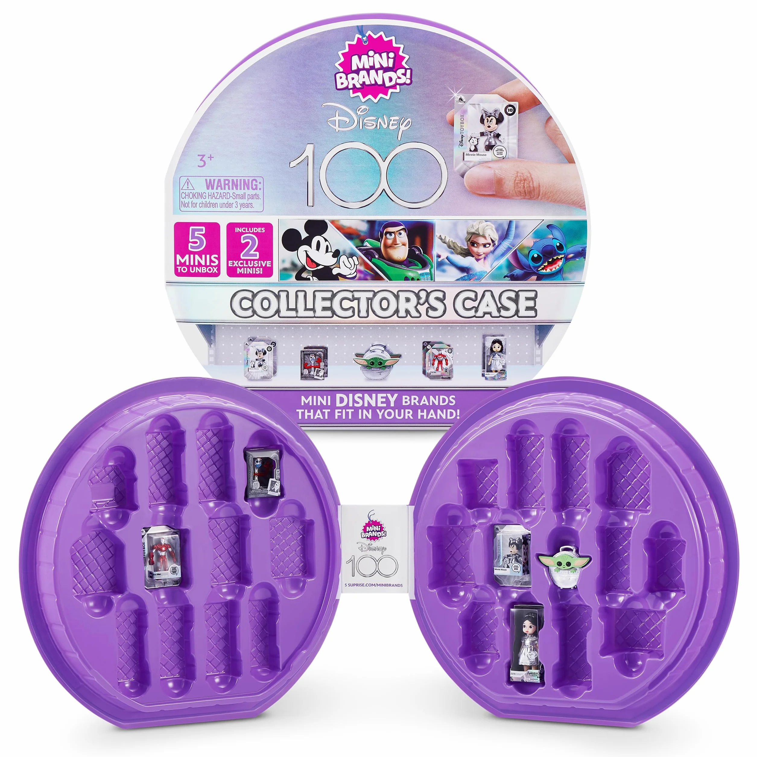 5 Surprise 77448 Years of Wonder, Mini Brands Platinum Limited Edition Etui kolekcjonerskie, Disney 100, S