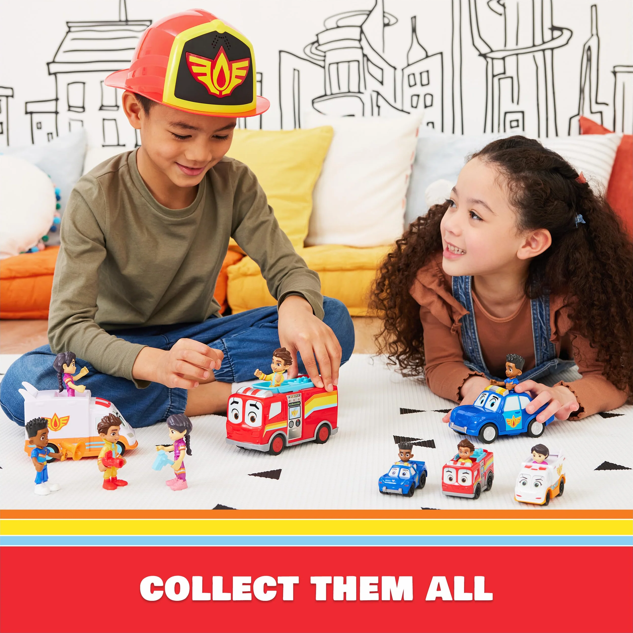 Disney Junior Firebuds Diecast 3PK, 6066310, Wielokolorowy