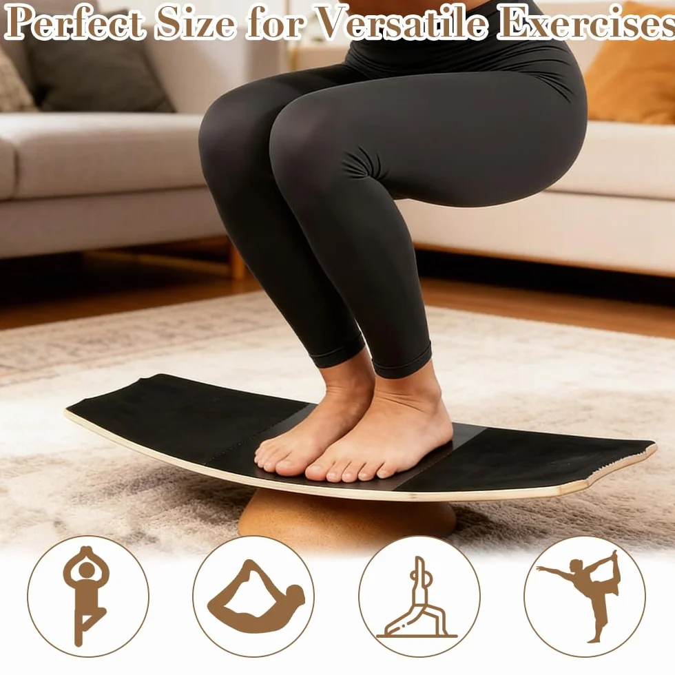 Półkula balansowa z korka, półkula, średnica 15 cm, półkula korkowa z litego korka, do jogi, fitnessu, sportów na desce, surfingu, naturalnego materiału ekologicznego