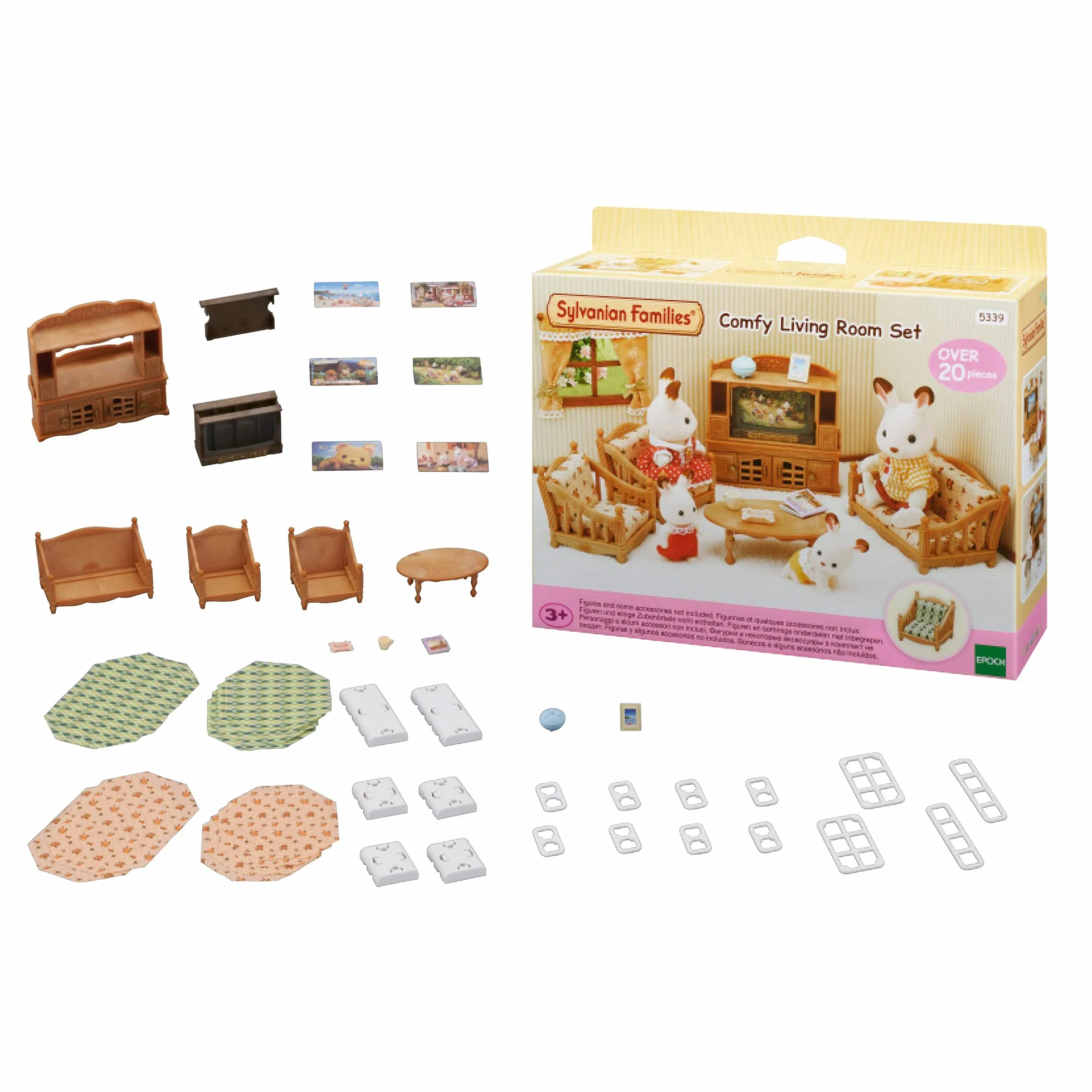 Sylvanian Families Wiejski Salon Zestaw do Zabawy, Wielokolorowy, od 3 lat