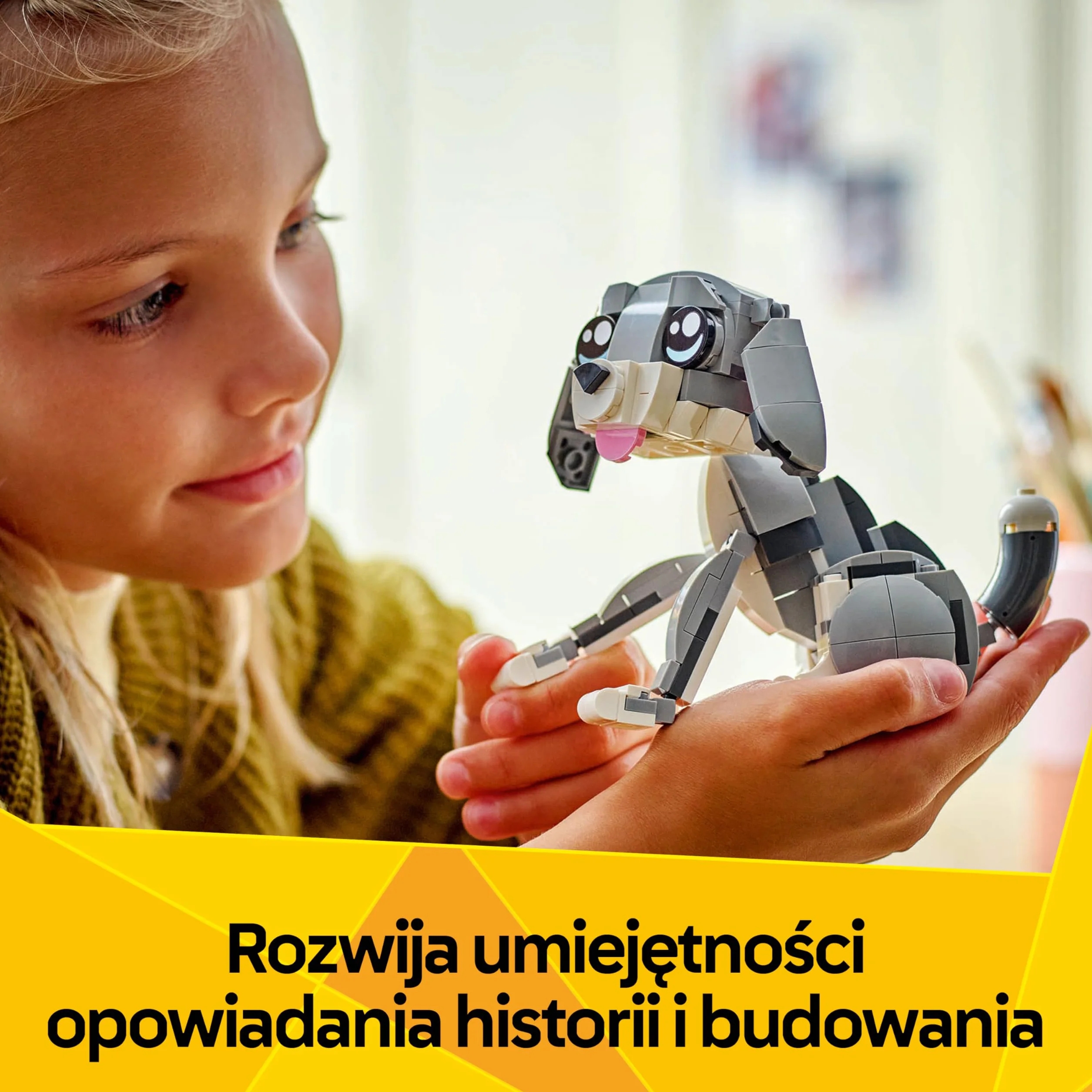 LEGO Creator 3 w 1 Psotny kot, Zabawka Konstrukcyjna dla Dziecka do Przebudowania na Figurki Zwierząt Psa lub Ptaka Gołębia, Pomysł na Kreatywny Prezent dla 8-latki, dla Dziewczynki i Chłopca 31163