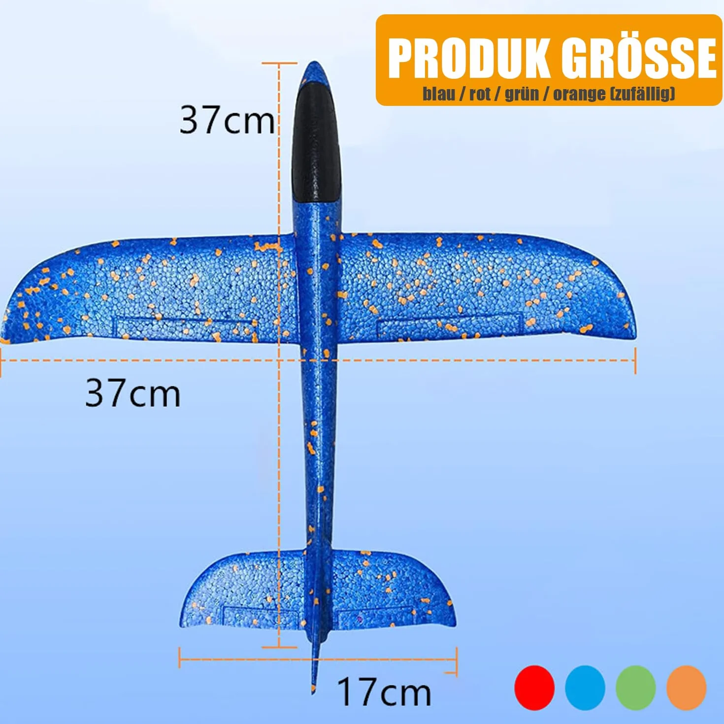 Styropianowy samolot 37 cm