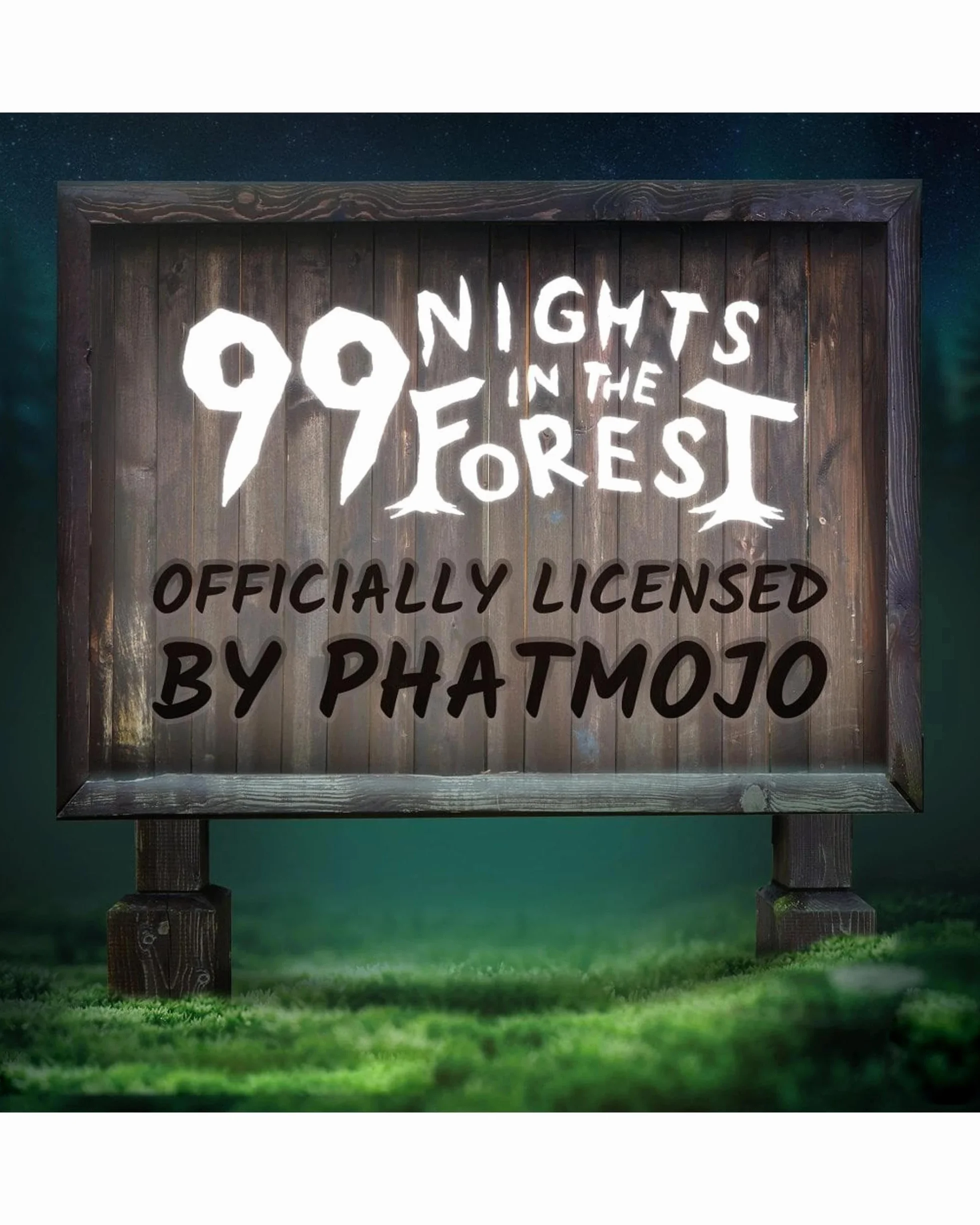 PhatMojo 99 Nights in the Forest Mystery Plush, Miękki Plusz, Kolekcjonerska Seria, z Oficjalnym Kodem Roblox, dla Dzieci 6+