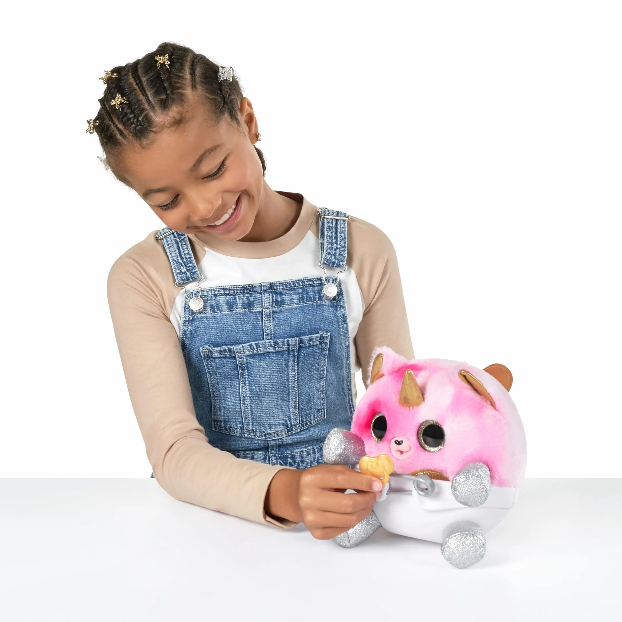 Adopt-A-Corn Surprise Pudel (Twil) od ZURU, ponad 15 niespodzianek, kolekcjonerski plusz, niemowlę, jajka niespodzianka dla dziewcząt i dzieci w wieku od 3 lat (pudel)