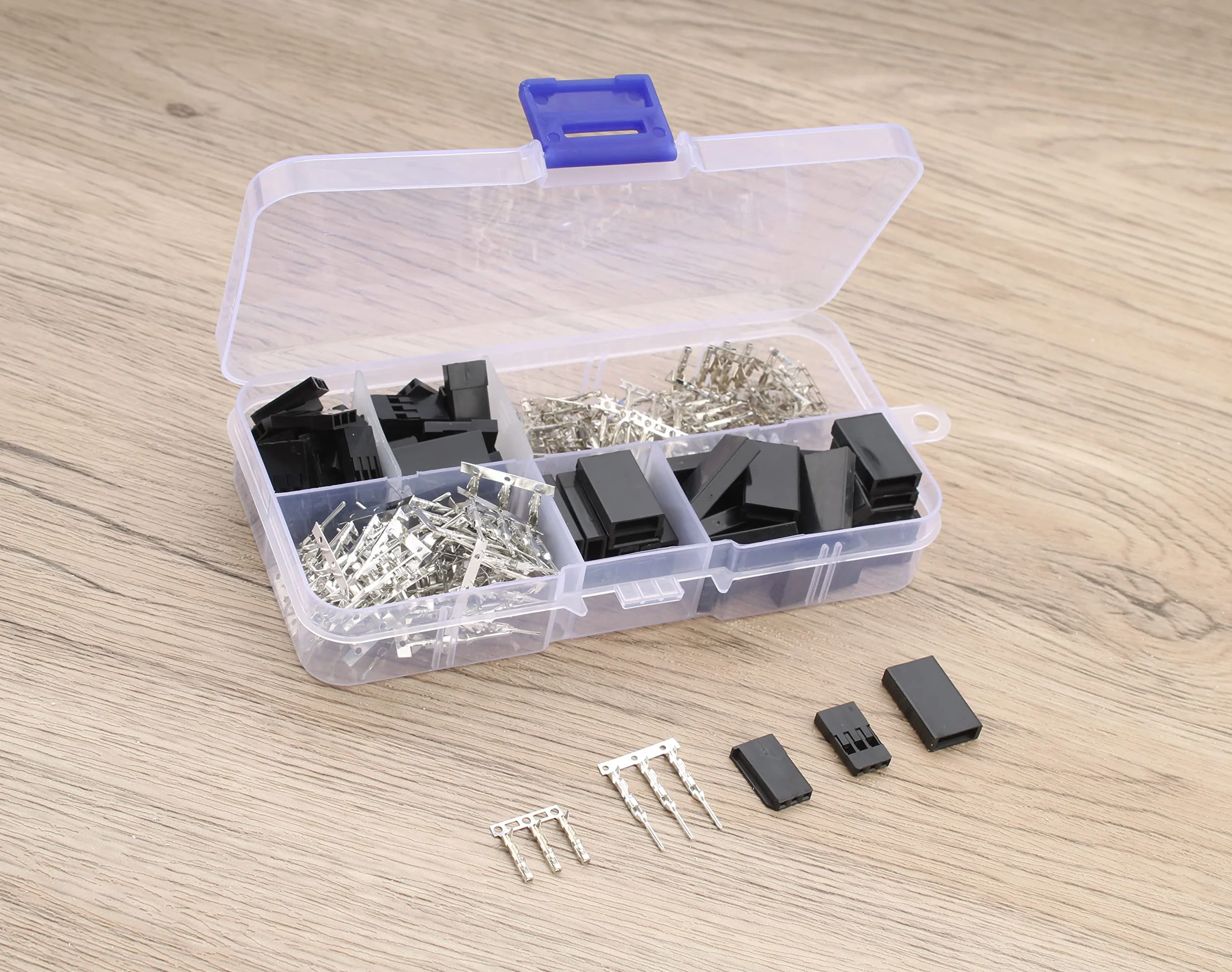 RUNCCI-YUN Zestaw 30 wtyków Servo Set, 3 Pin JR, męski męski wtyk typu Dupont + 2,54 mm męski męski wtyk Dupont, 5 m 3-pinowy kabel do serwerwy Futaba Style Servo Connector