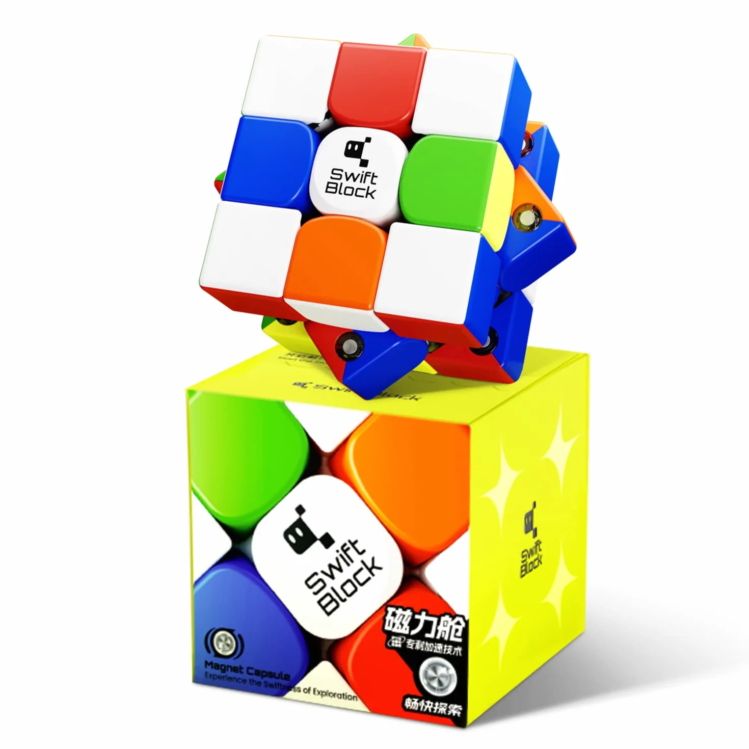 355S Magnetyczna Kostka Prędkości, Magiczna Kostka 3x3x3 - Profesjonalne Zabawki do Układania Speedcube dla Dzieci i Dorosłych