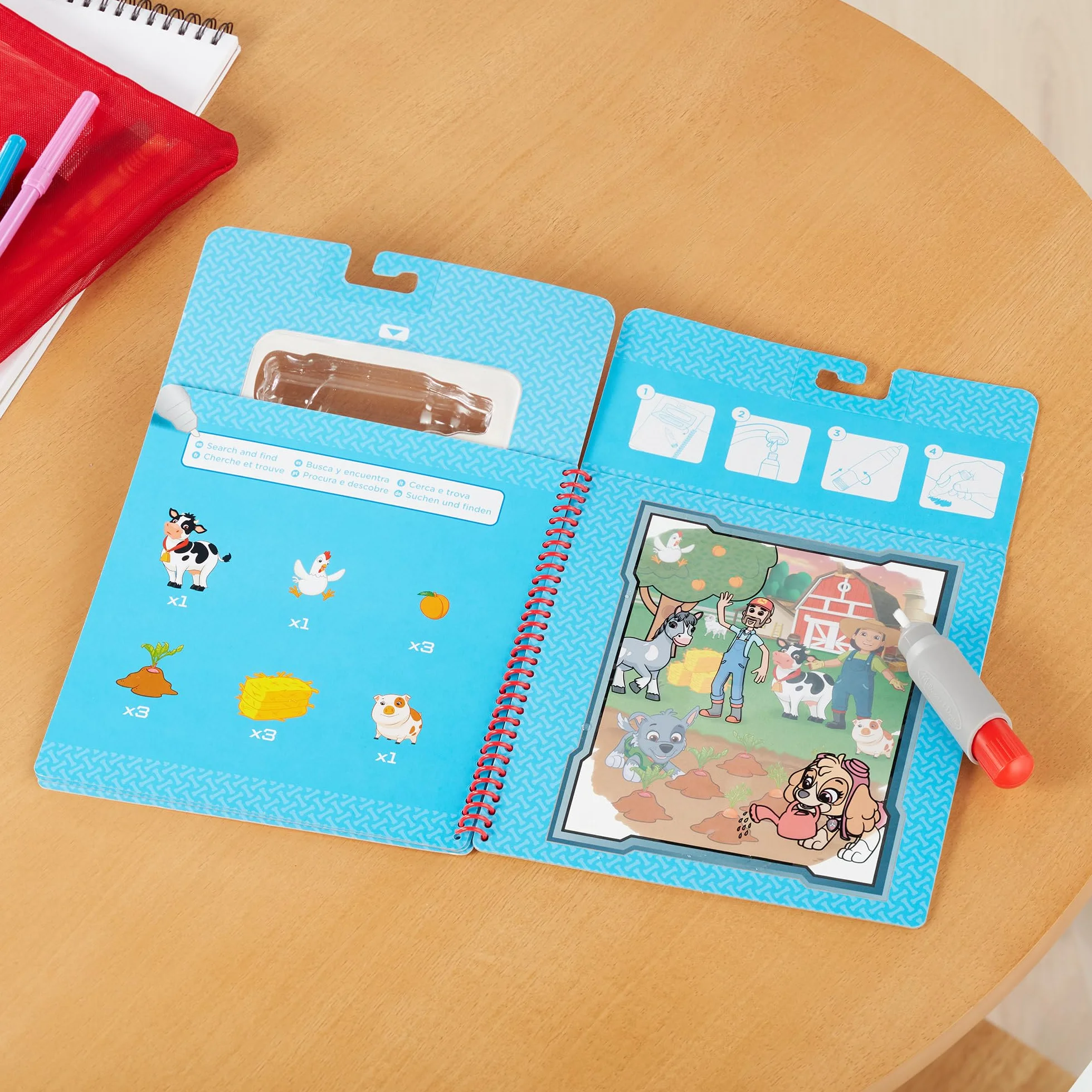 Melissa & Doug PAW Patrol Water Wow! kolorowanka wodna z Skye, Chase & Marshall | zestaw Tablice do kolorowania wielokrotnego użytku | zabawka podróżna | 3+ | prezent dla chłopca lub dziewczynki