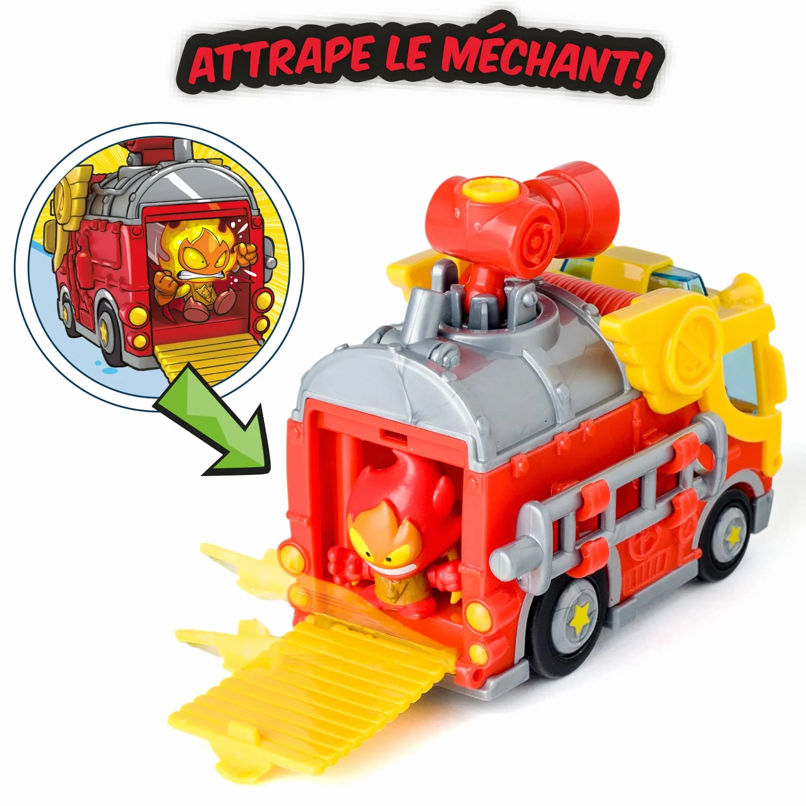 SUPERTHINGS RIVALS OF KABOOM SuperZings - Seria 5 - Blister Mission Fire Strike (PSZSB216IN50), zawiera 2 figurki i 2 pojazdy