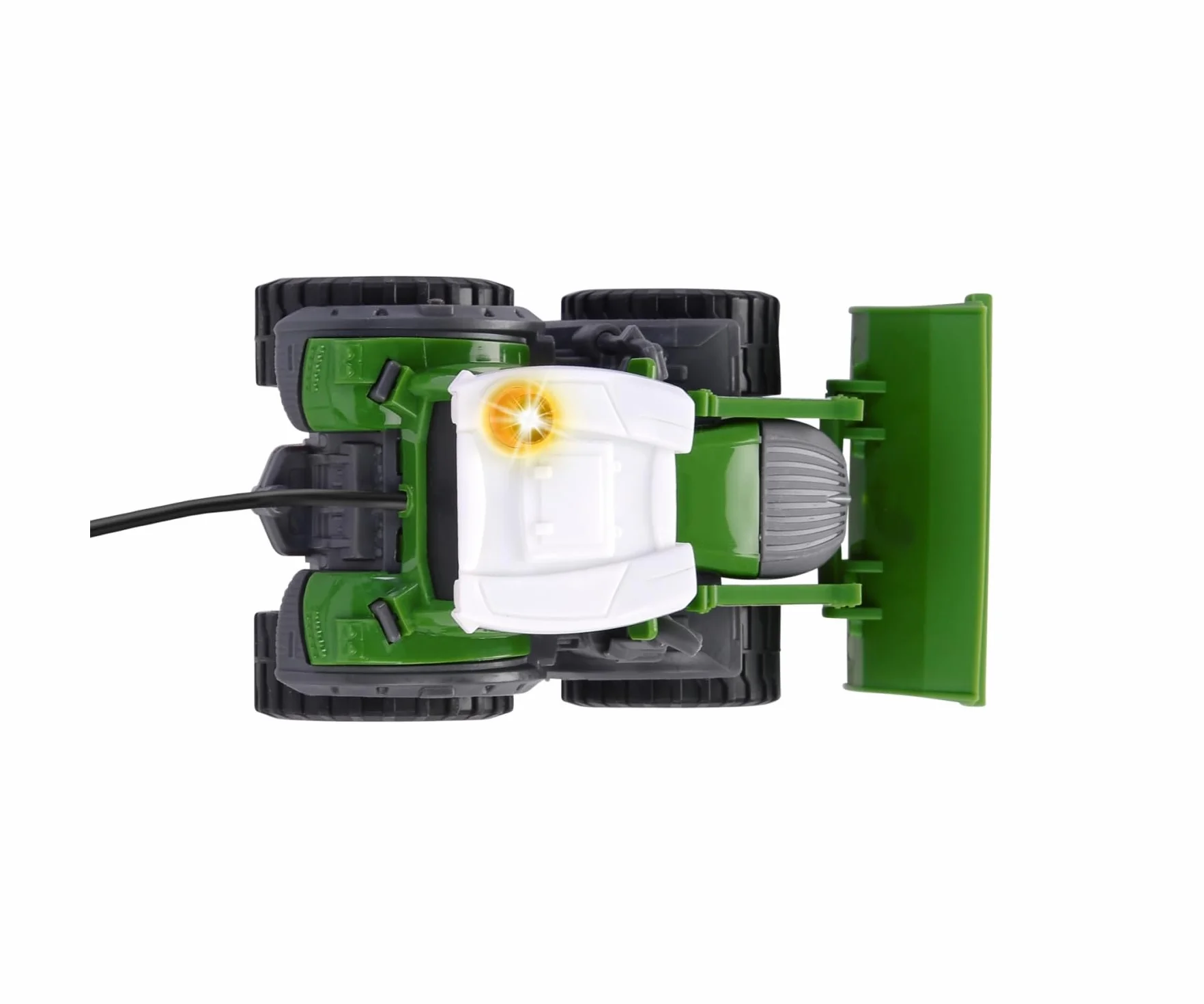 Dickie Toys 203732000 Fendt Traktor sterowany na kabel z ruchomą łopatą, efekty świetlne, 14cm