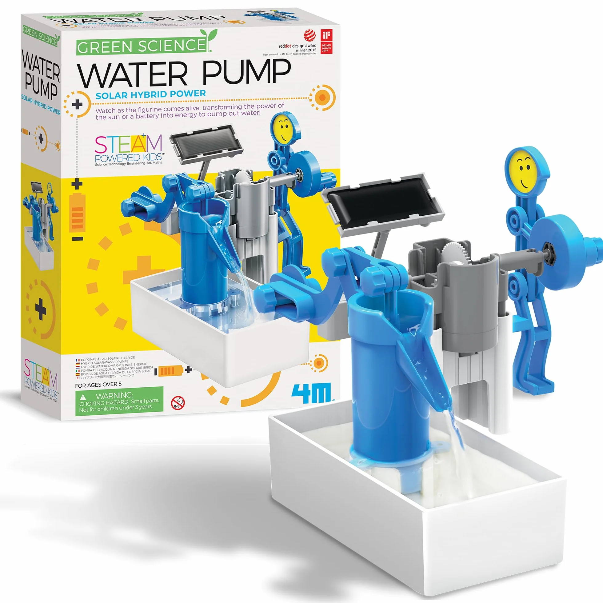 4M 403425 Green Hybrid Solar Power Water Pump Science Kit