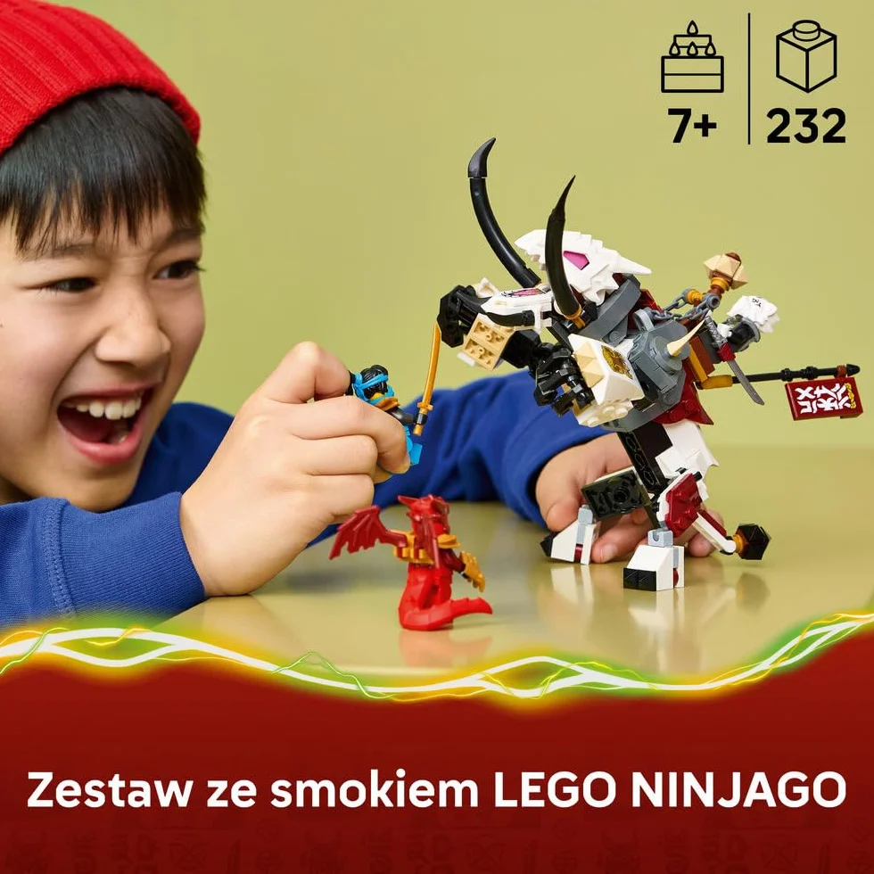 LEGO NINJAGO Zilvar i smocza bestia Grimtak, zabawka konstrukcyjna, klocki dla chłopca lub dziewczynki, zestaw z figurką smoka i minifigurkami, pomysł na prezent dla dziecka od 7 lat 71863