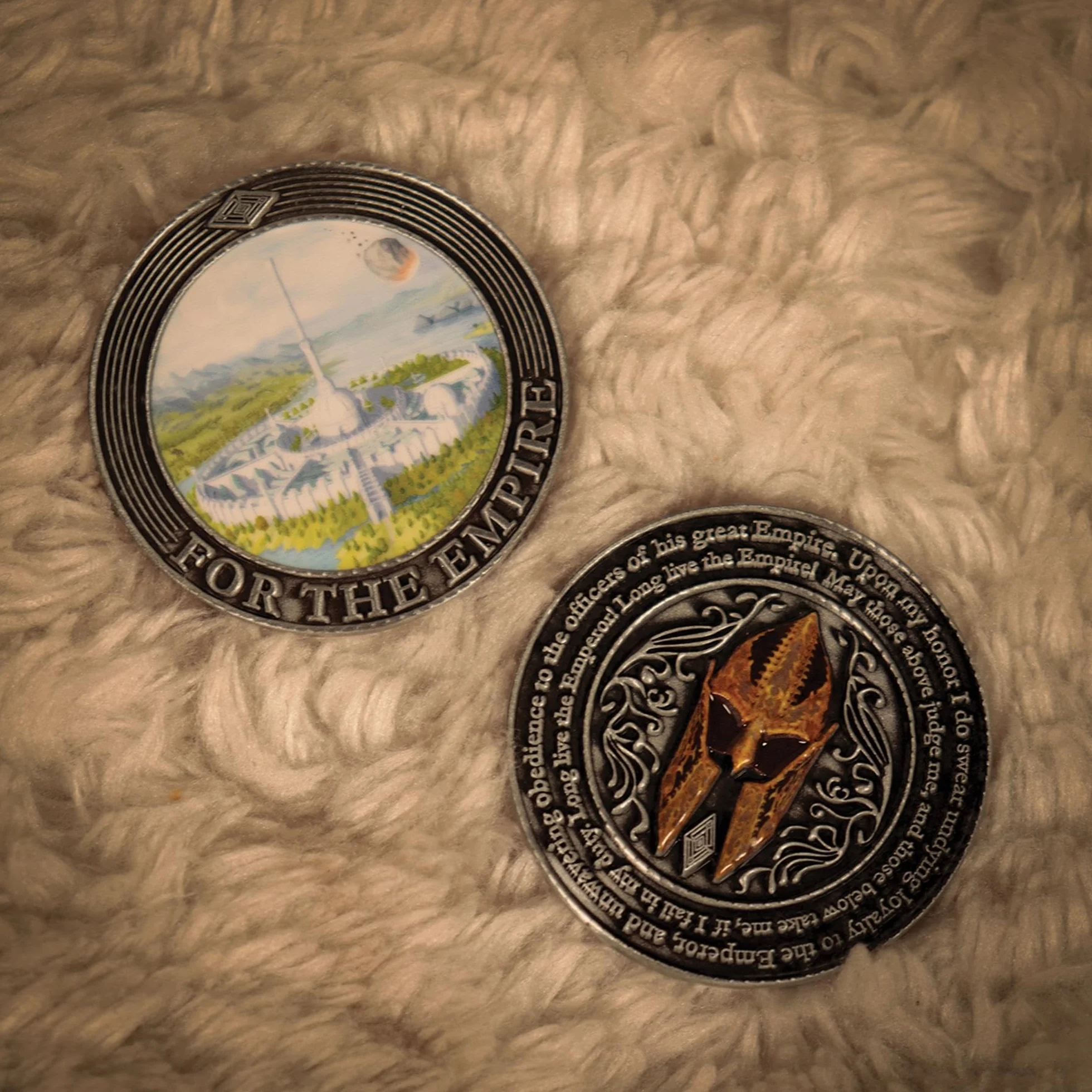 FaNaTtik The Elder Scrolls IV: Oblivion Imperial City Coin - oficjalnie licencjonowana limitowana edycja kolekcjonerska - indywidualnie numerowana - średnica 38 mm