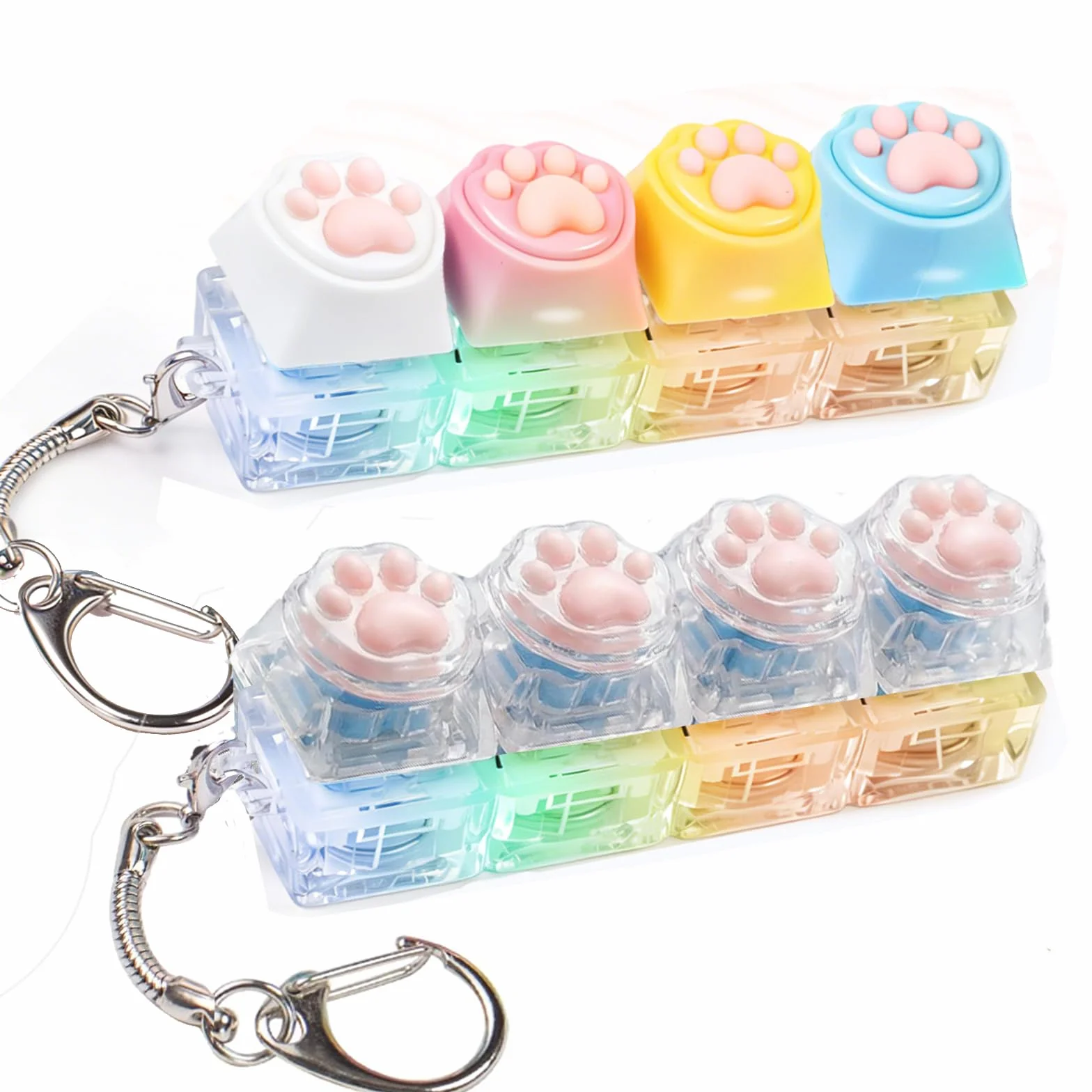 2 sztuki klawiatury Fidget zabawki, antystresowe zabawki na klawiatury, klawiatura antystresowa Clicker, antystresowa dla dorosłych łagodzi stres czas