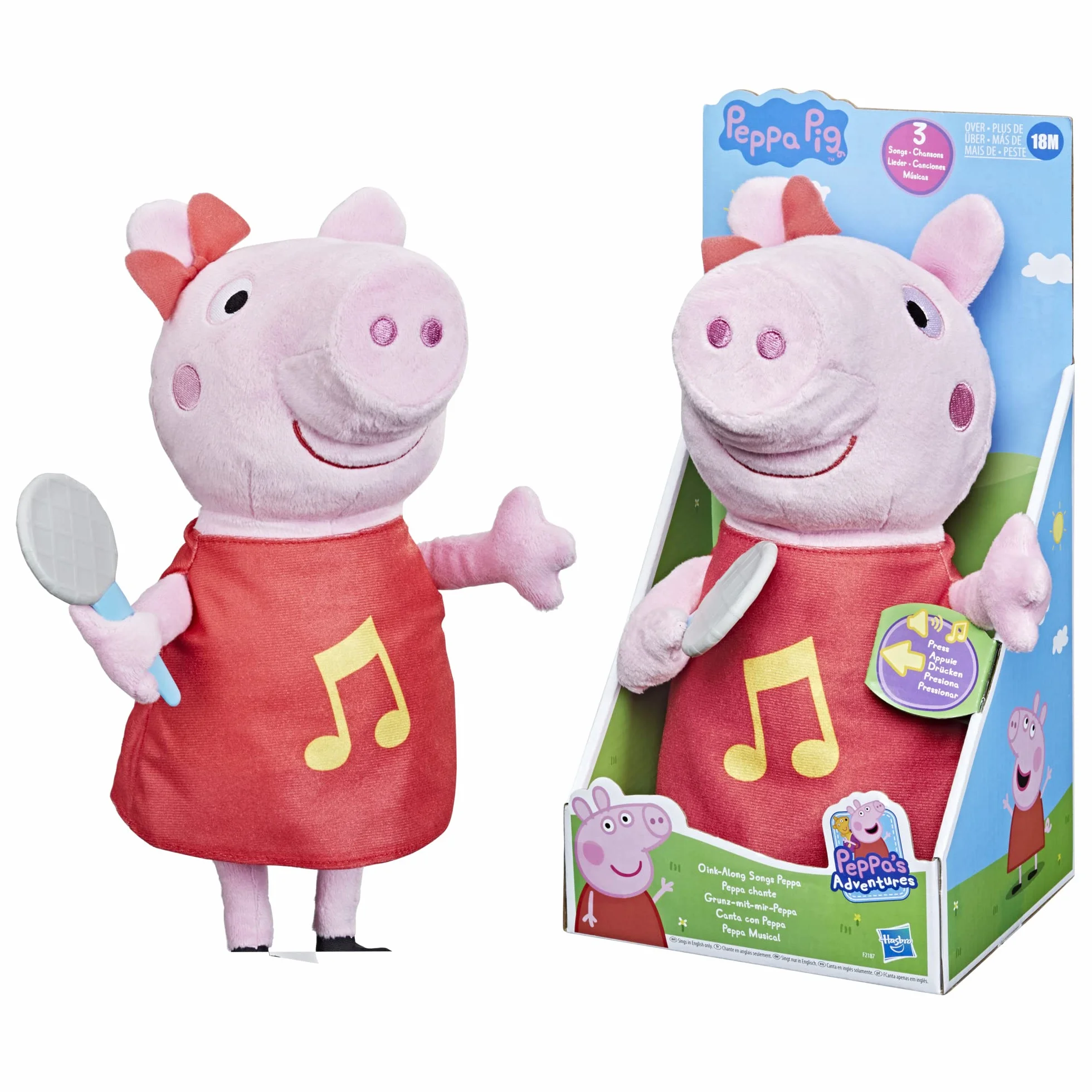 Peppa Pig Śpiewająca Pluszowa Peppa F2187