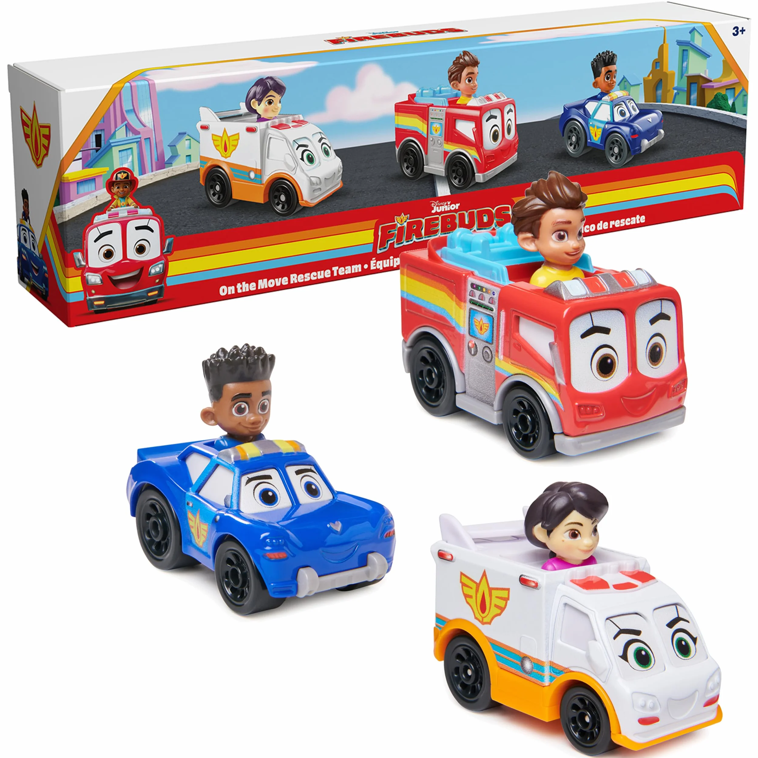 Disney Junior Firebuds Diecast 3PK, 6066310, Wielokolorowy