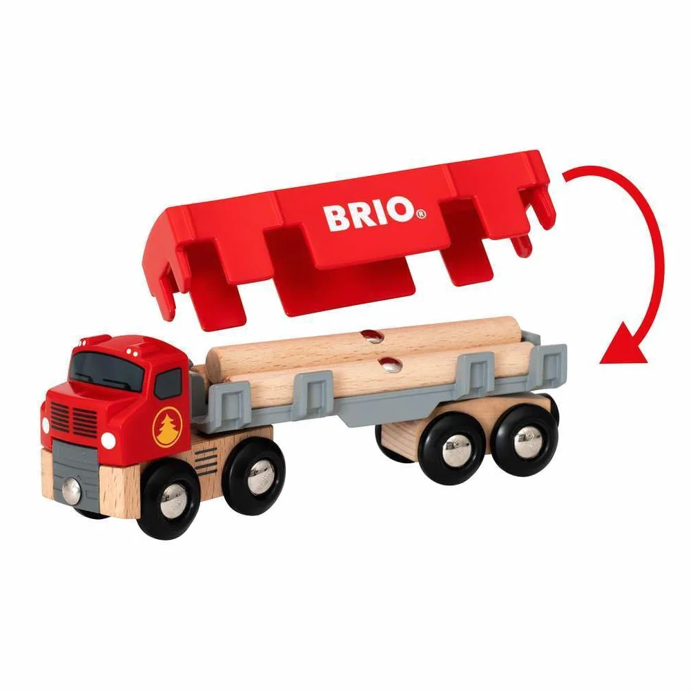 Holztransporter mit Magnetladung