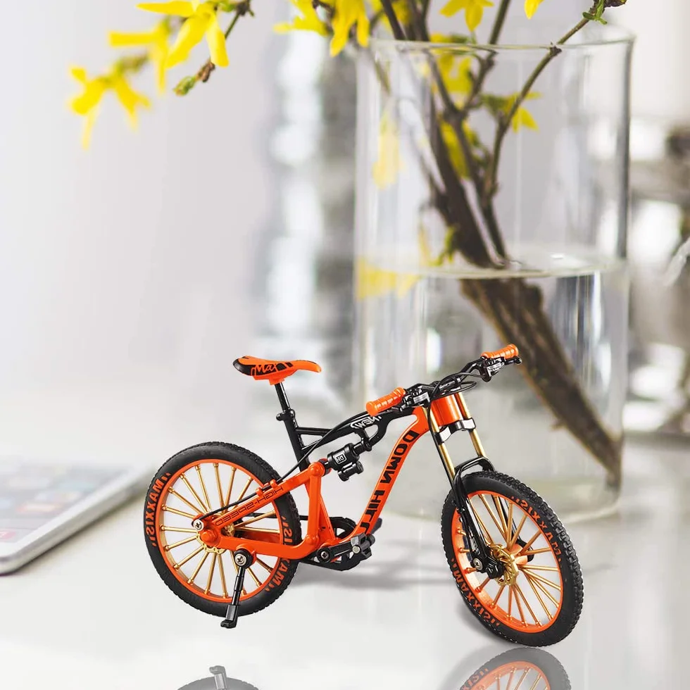 Jiahuade Model roweru, zabawka na palec, miniaturowy rower górski, rower górski, model BMX (N)