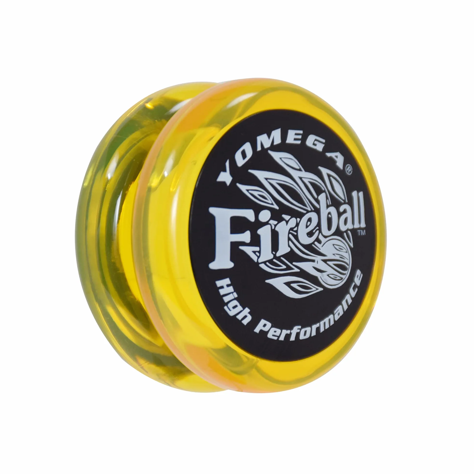Yomega Fireball YoYo – wydajny, reagujący Transaxley Yoyo, idealny do sztuczek strunowych dla zaawansowanych graczy, takich jak profesjonaliści + 2 struny Jo-Joo (żółty)